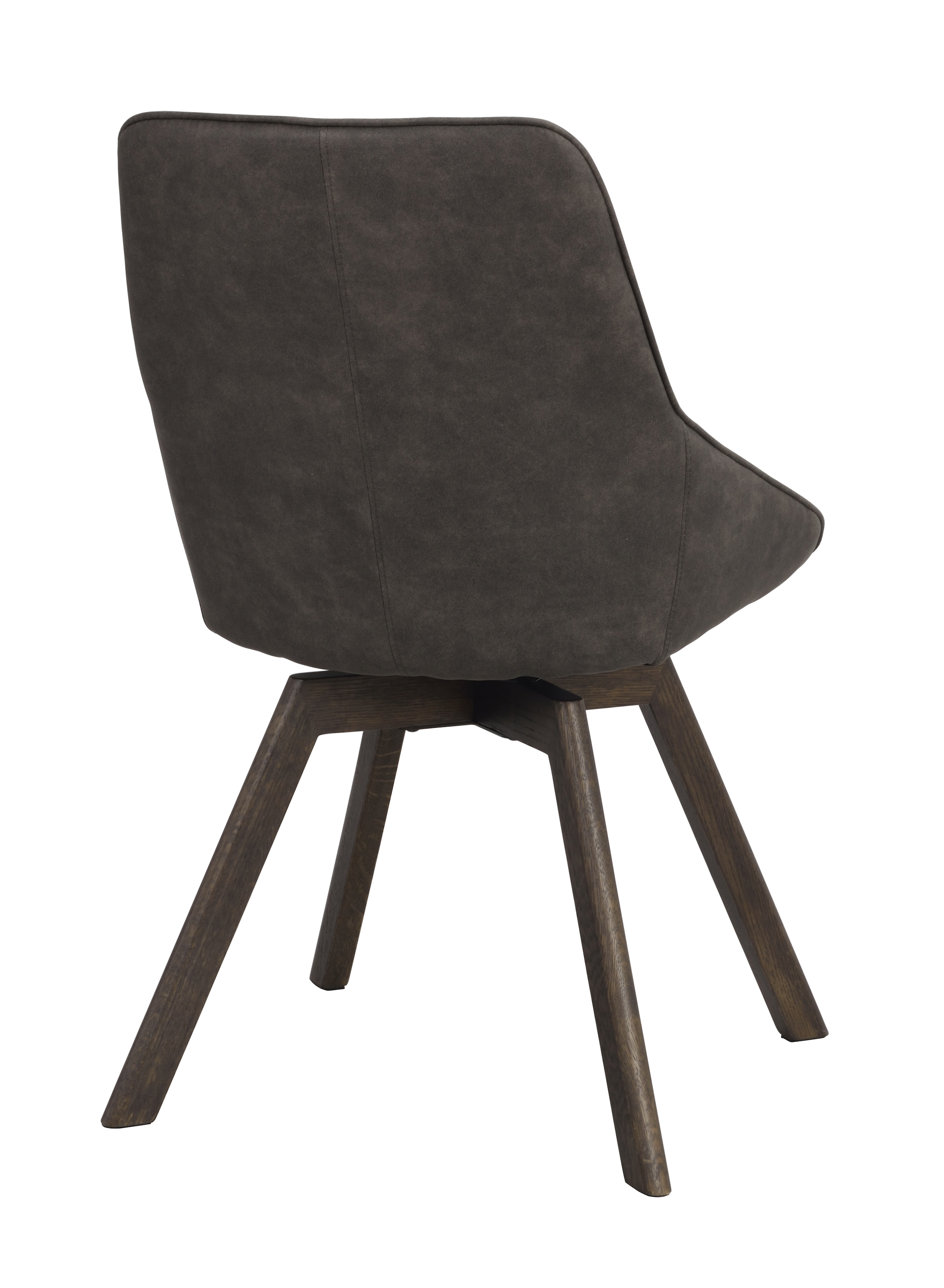 Rowico Home Alison Matstol Mörkgrå Microfiber/Brun
