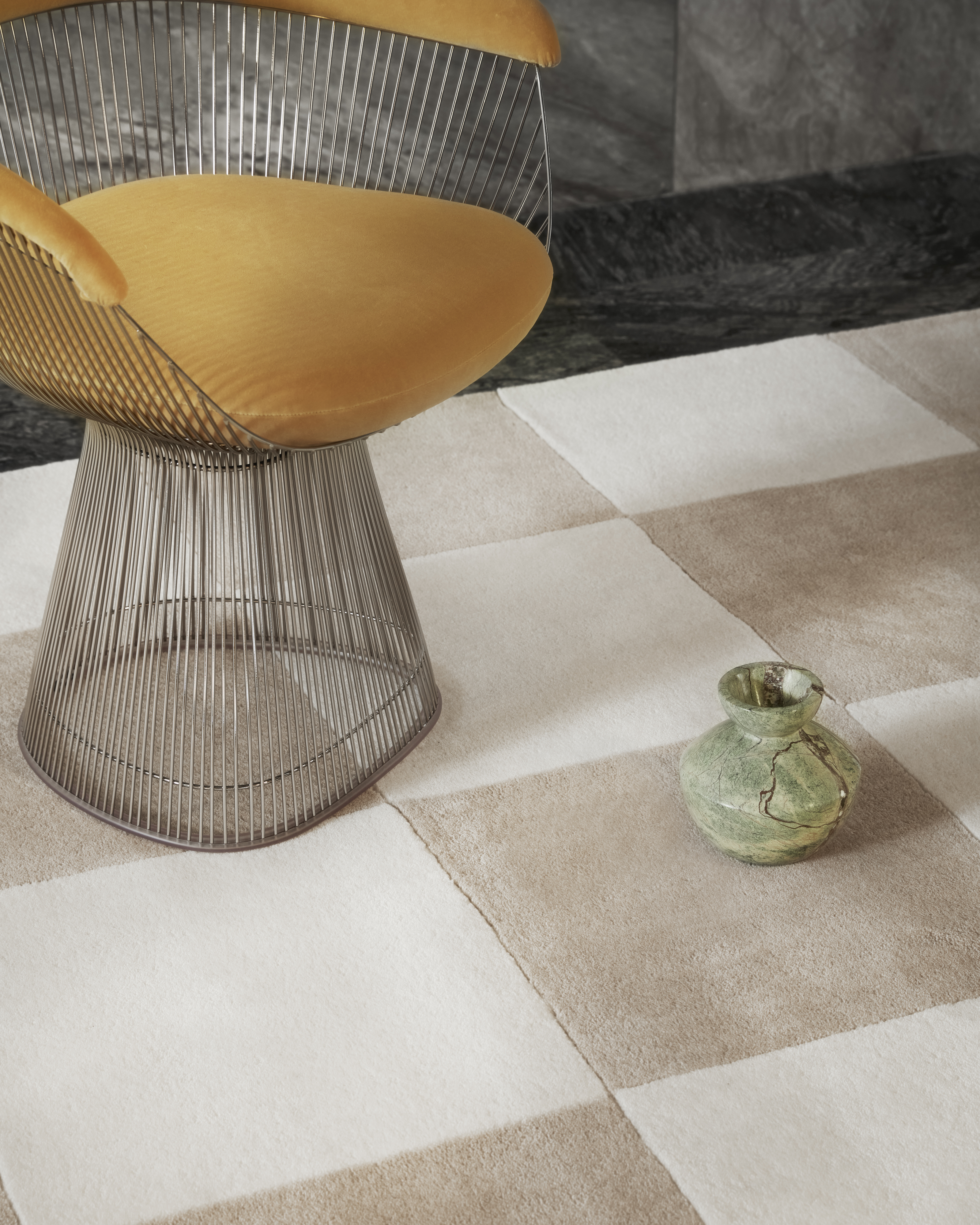 Tinted Hafstrom Wollteppich Beige/Weiß 250x350