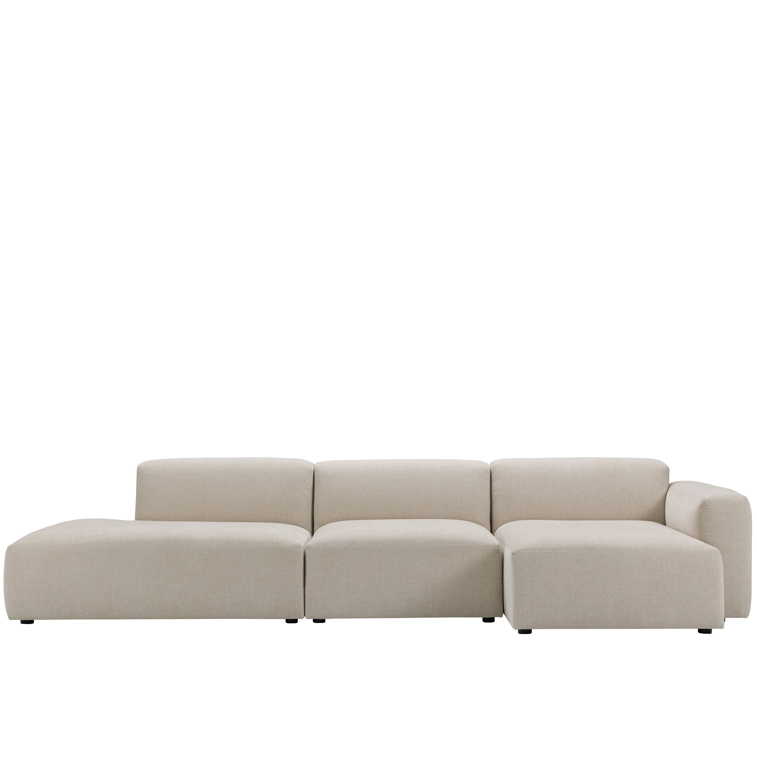 Thalia Sjeselongsofa Høyre med Open End Light Nature 350cm