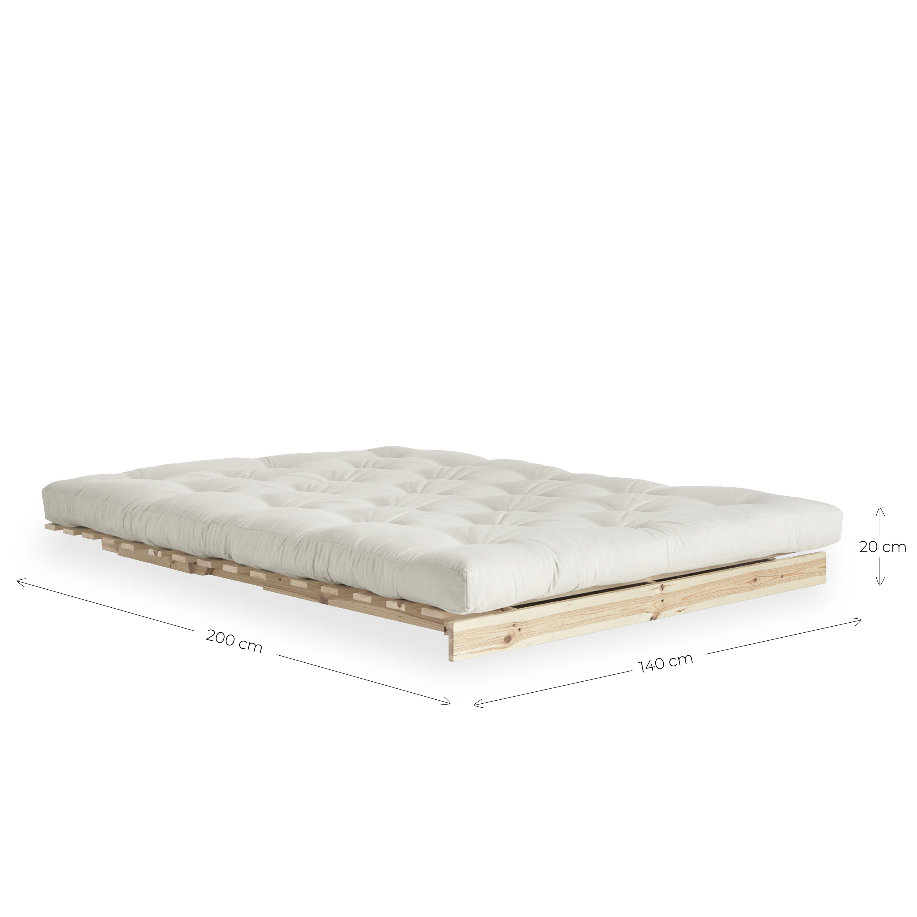 Karup Design Roots Vuodesohva Luonnollinen/Linen 140 cm