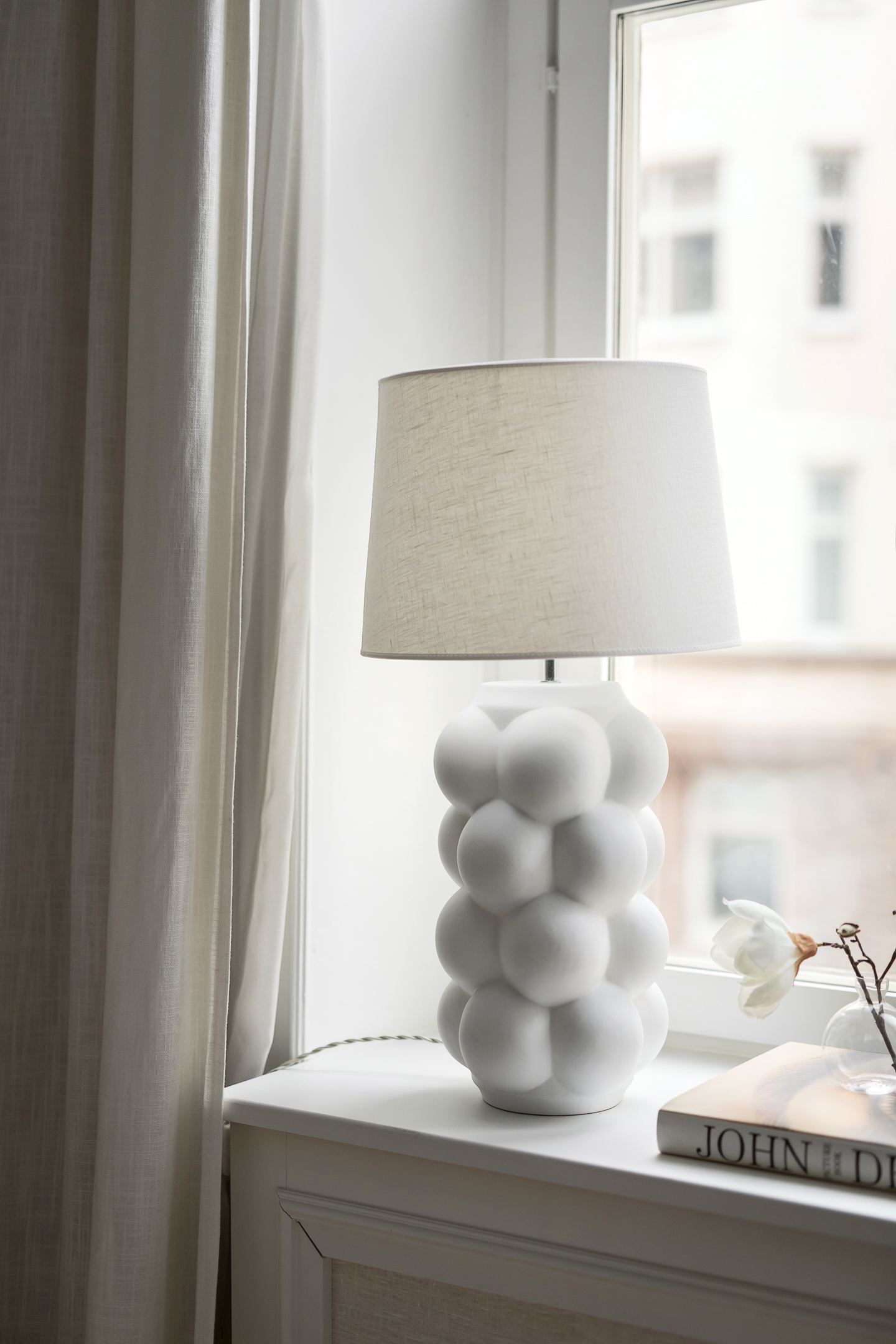 Hallbergs Belysning 2550 Carolin Lampenschirm Weiß Ø35 cm