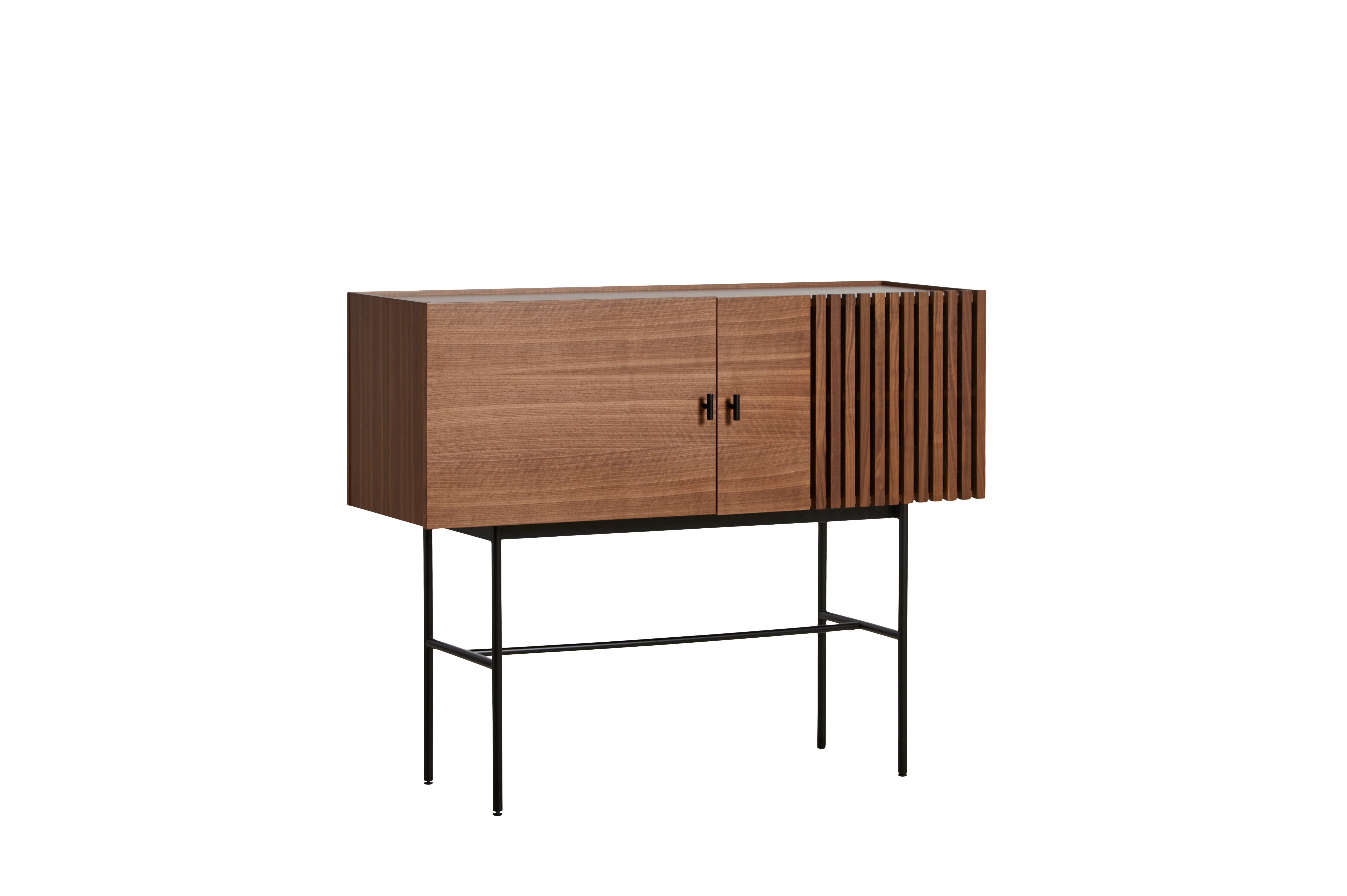 Array Sideboard Walnut/Black 120cm