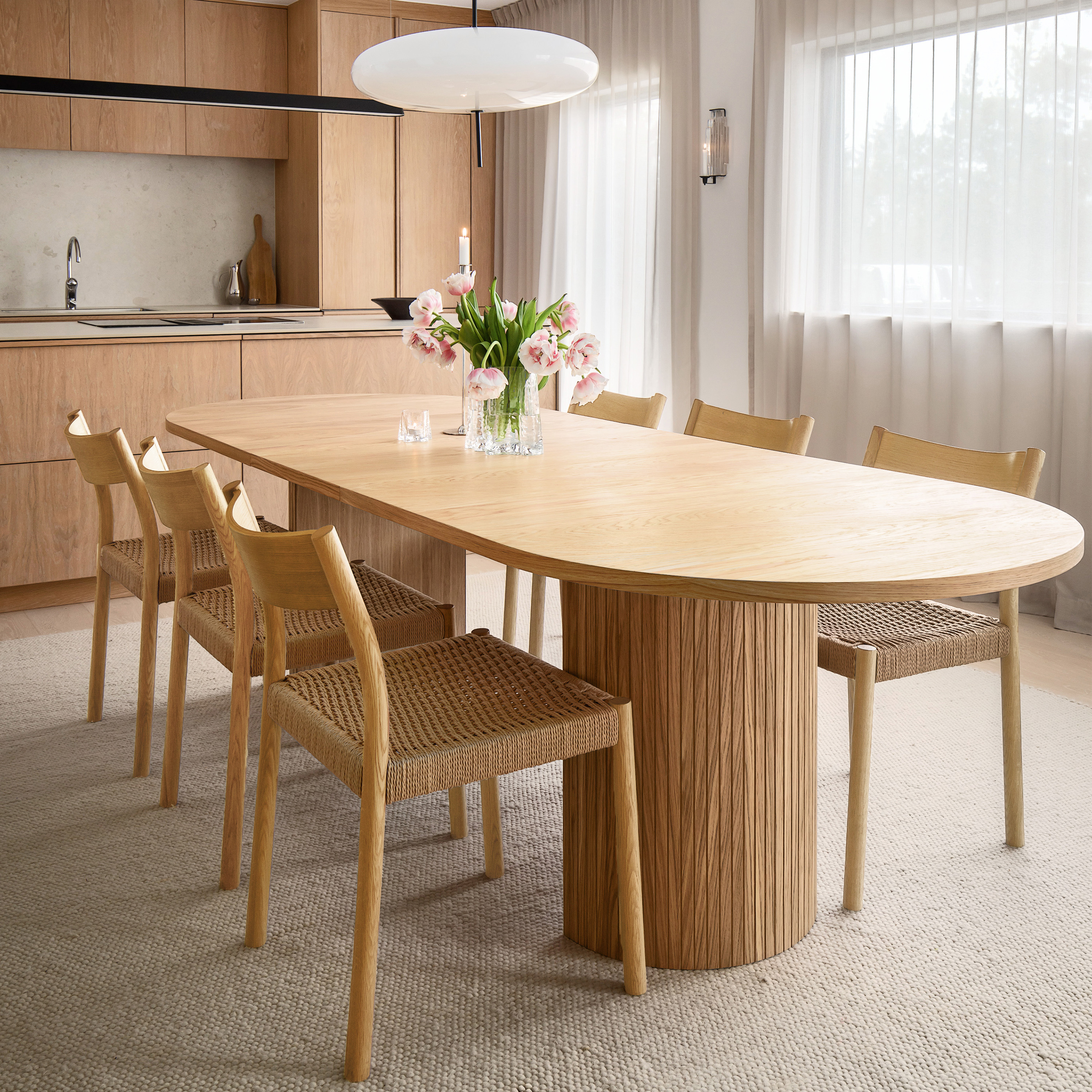 Sleepo Collection Bauer Matbord Ek 250+50