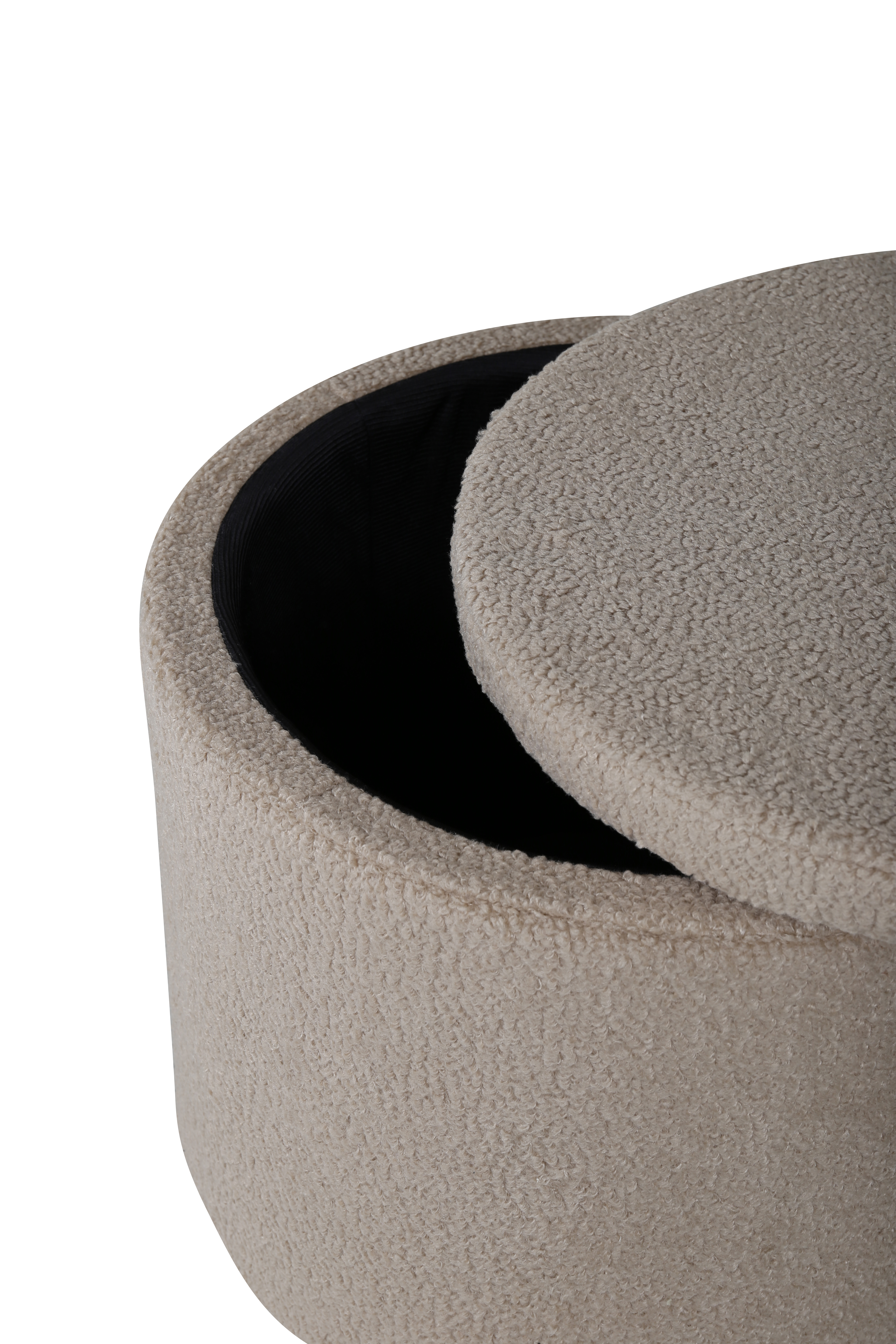 Venture Home Frances Sittpuff Förvaring Teddy Beige