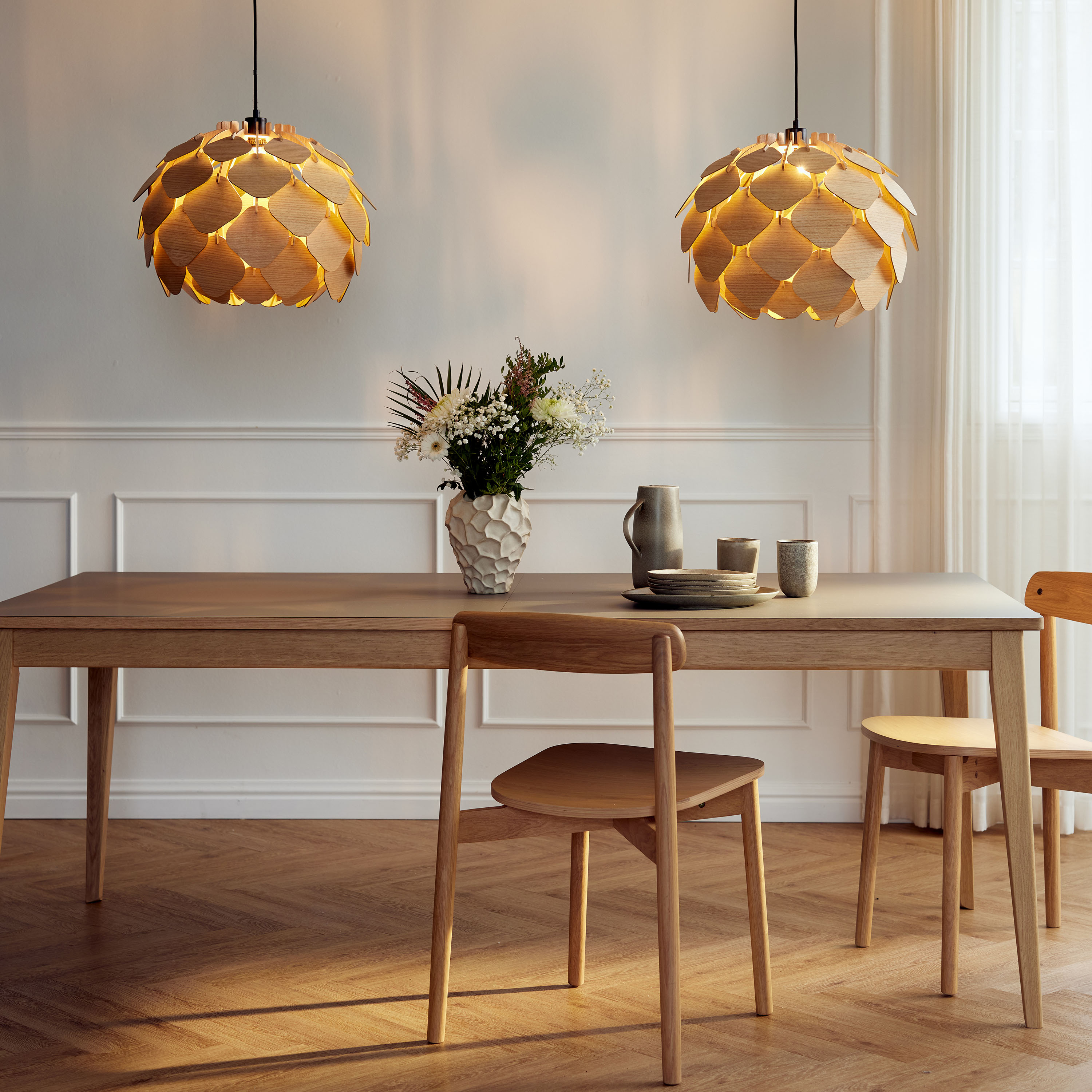 Andersen Furniture T3 Ruokapöytä Tammi/Grigio Londra 200x95