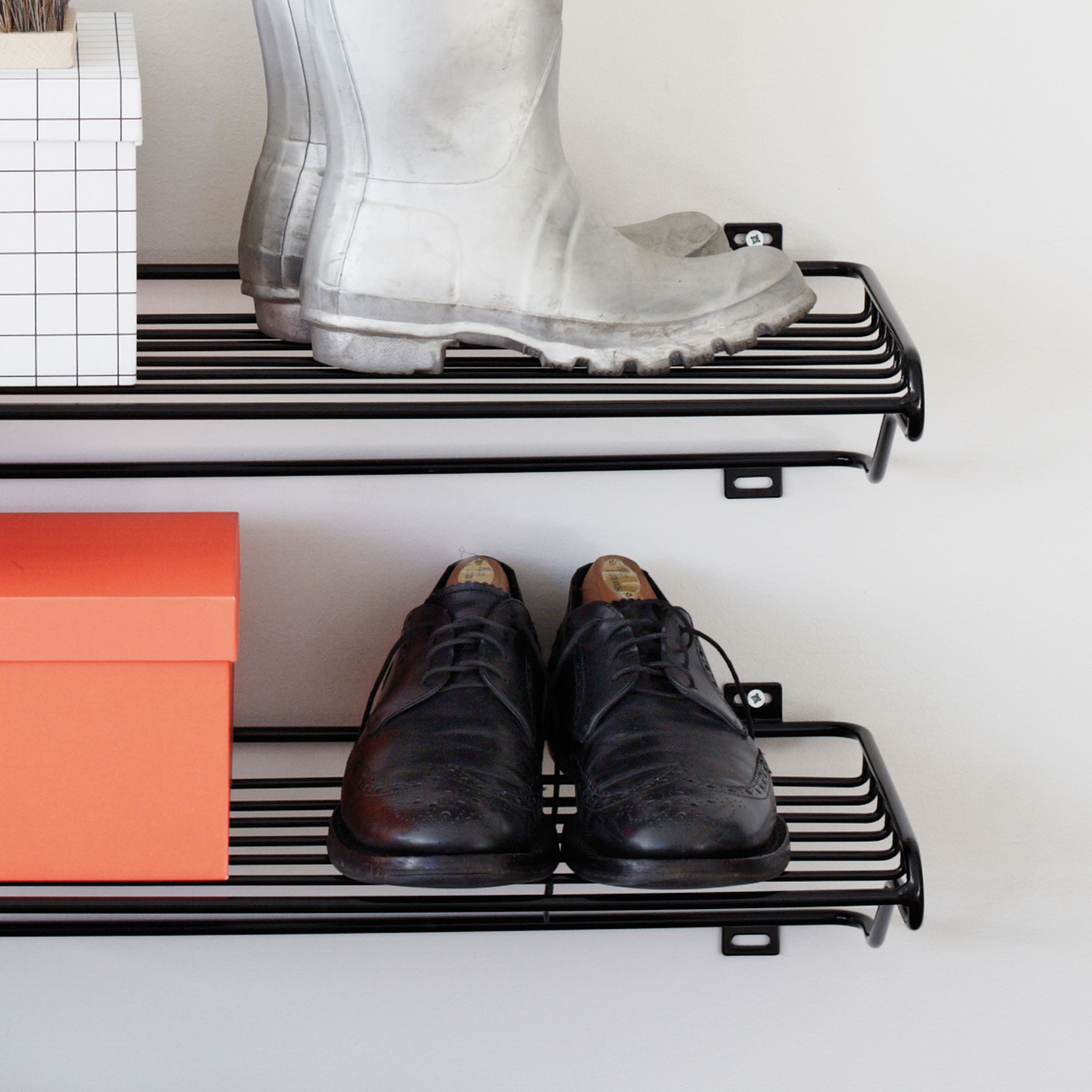 Maze Shoe Shelf Shoe Rack Black