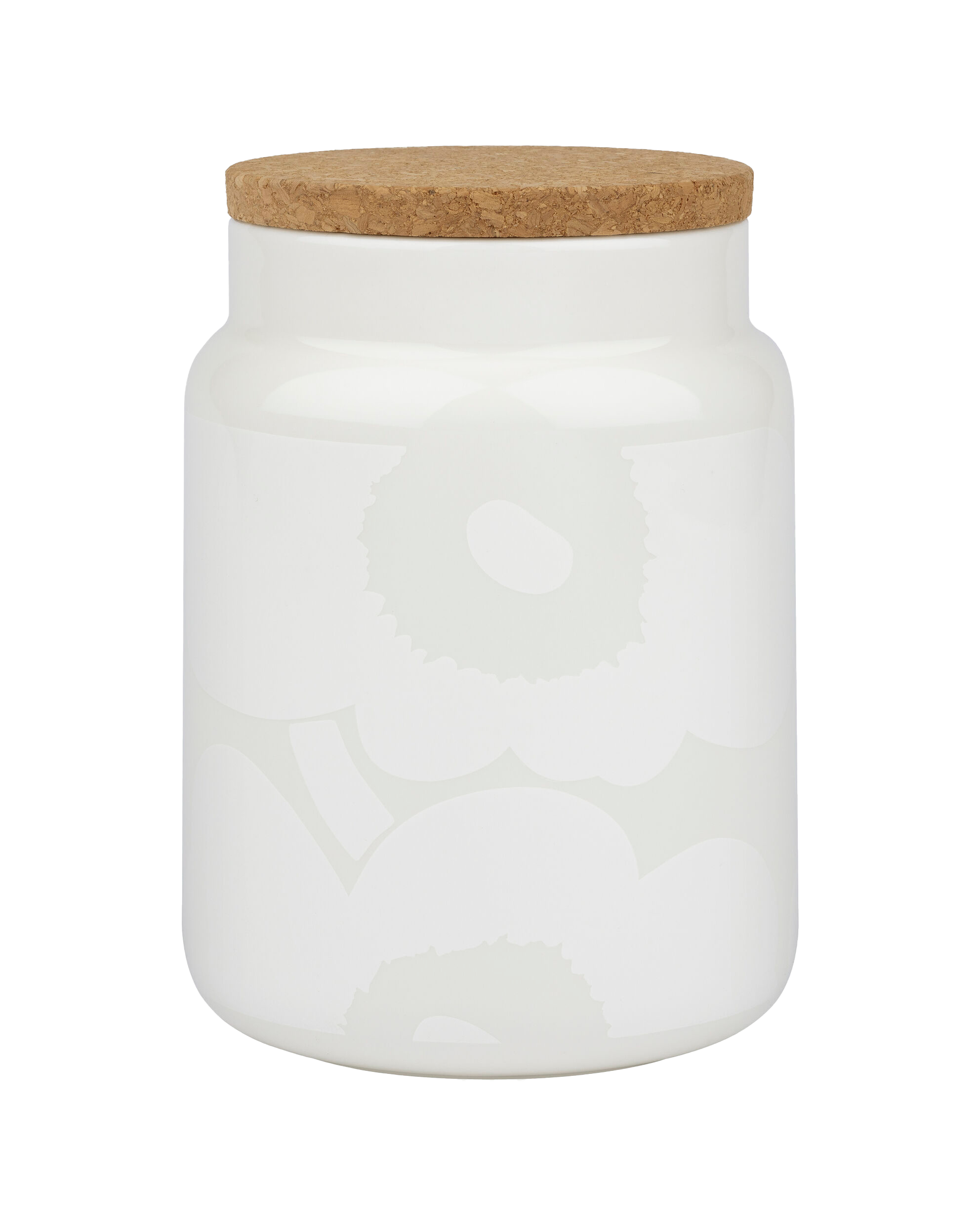 Marimekko - Oiva Unikko Boks White Large - Hvit  - Servering