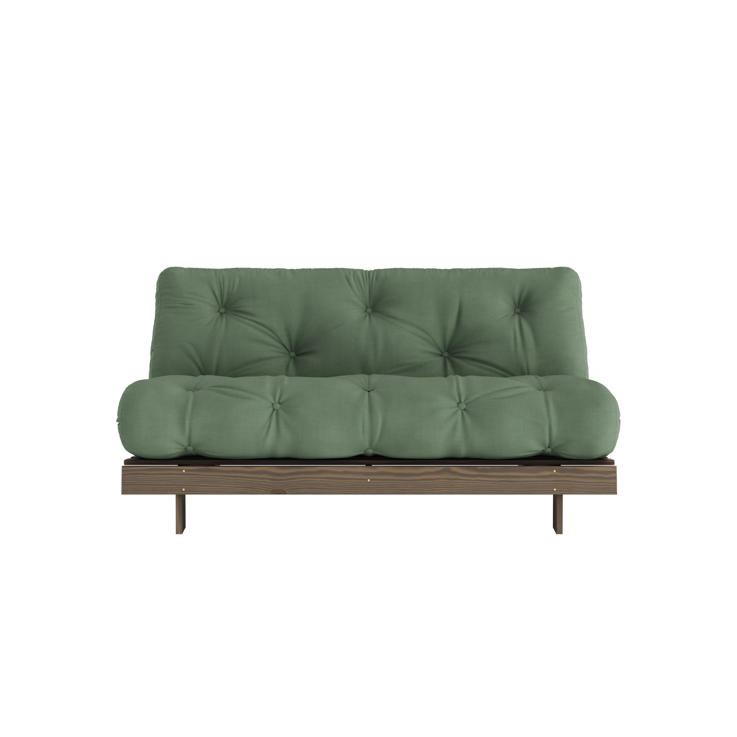 Karup Design Roots Bäddsoffa Brun/Olive Green 160cm
