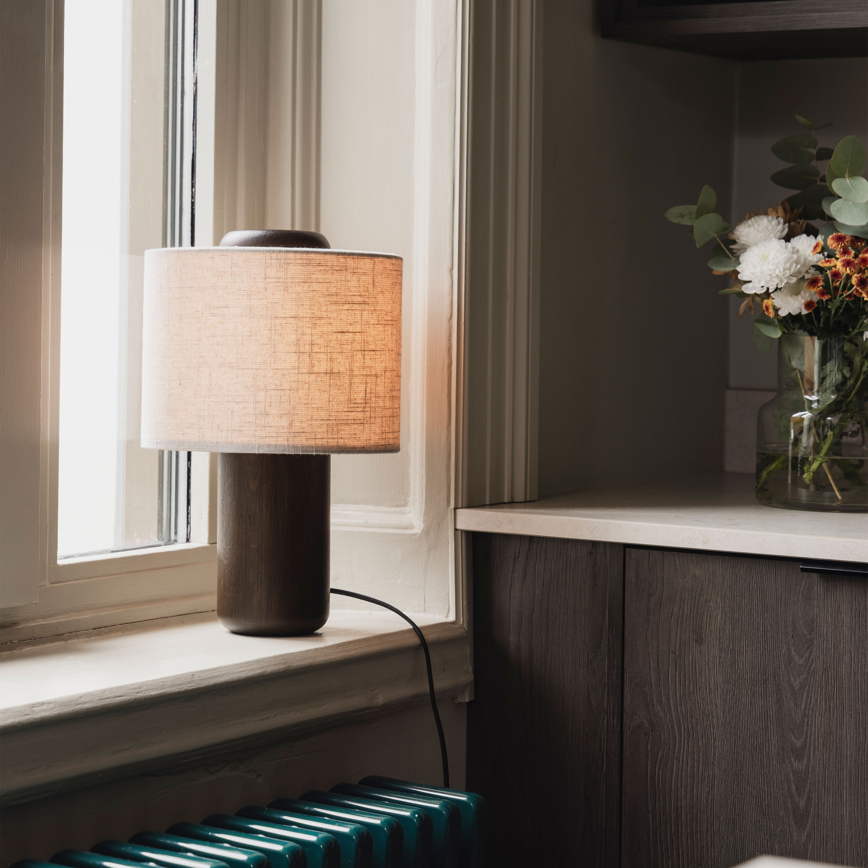 Globen Lighting Bosco Bordslampa Brunbetsad Ek 25cm