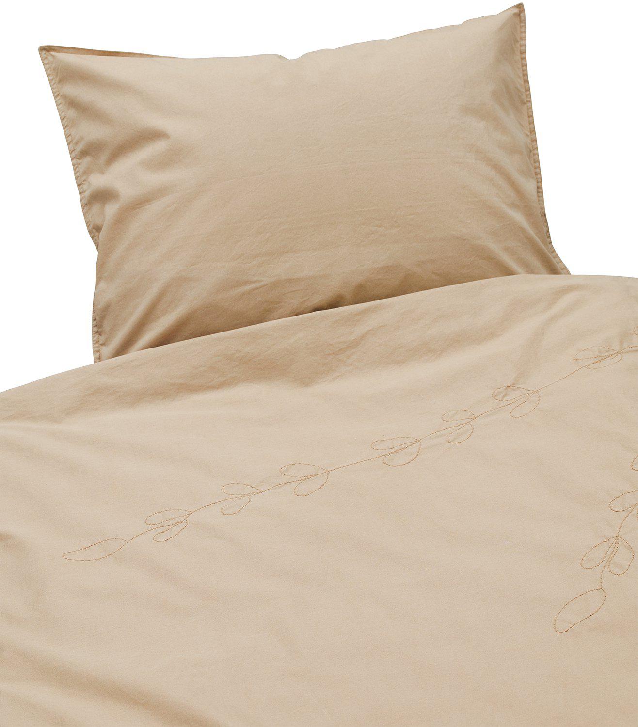 Svanefors - Amie Brodyr 2-del Påslakanset Pecale Iskaffe - Beige