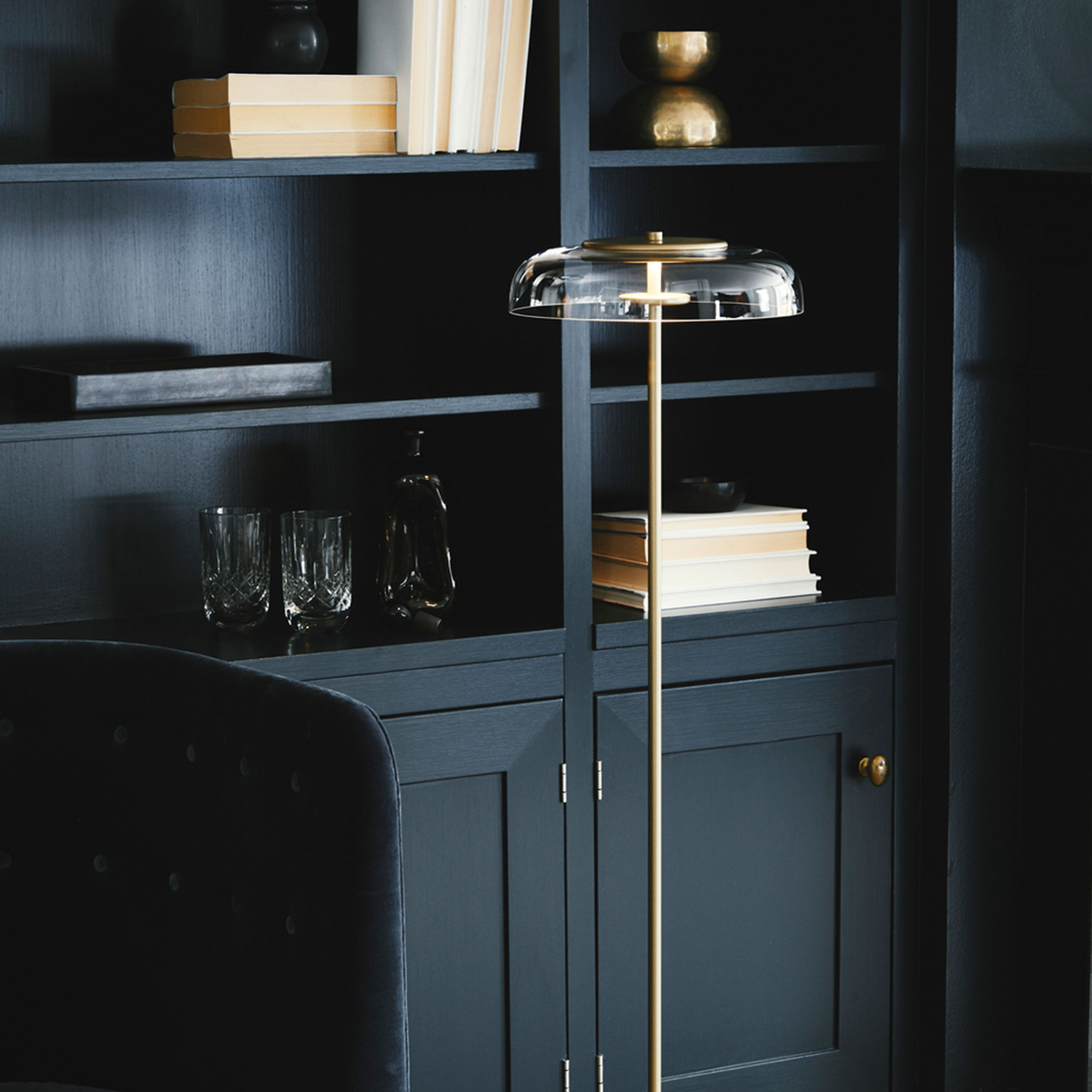 Nuura Blossi Golvlampa Nordic Gold/Clear
