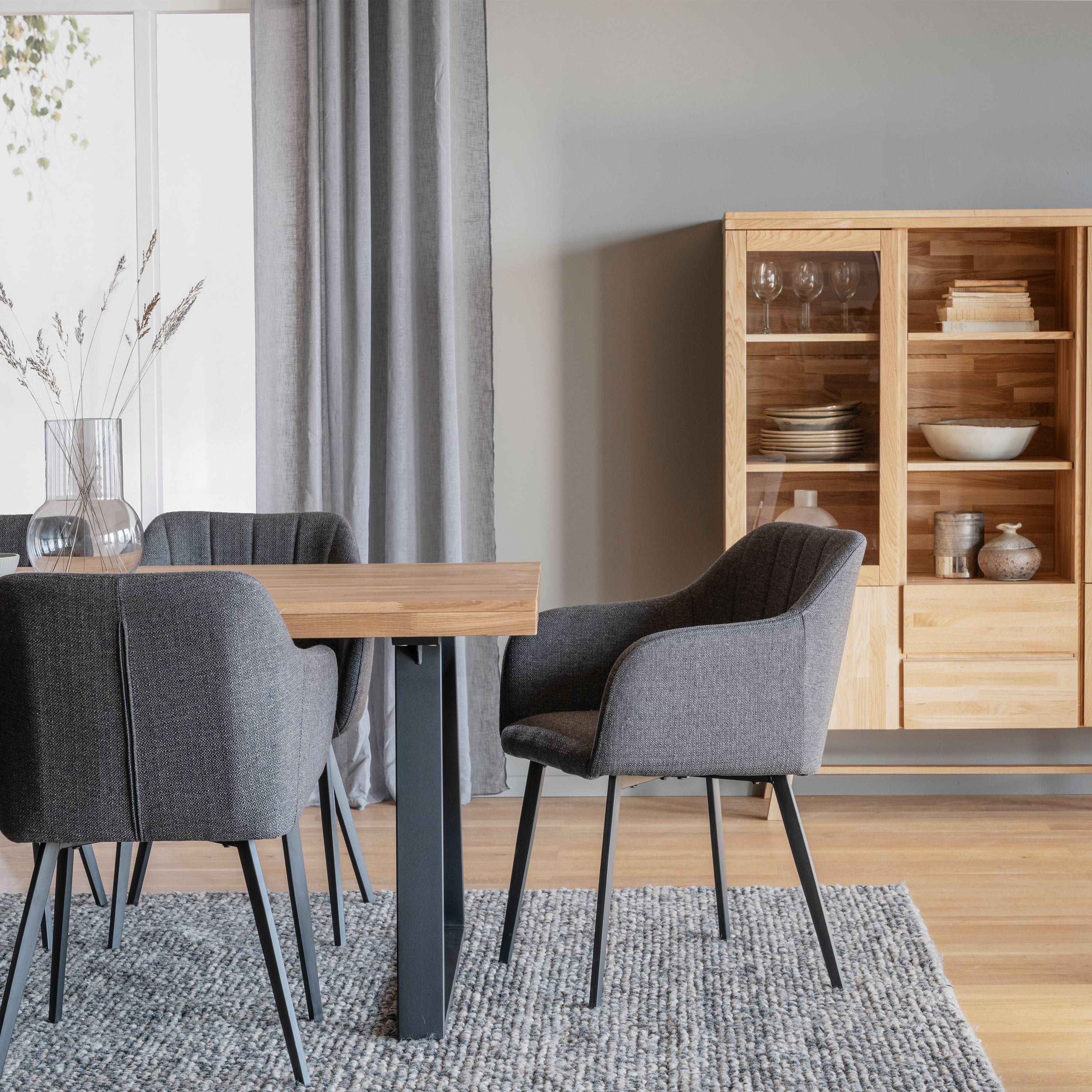 Rowico Home Brooklyn Matbord U-ben Ek 170cm