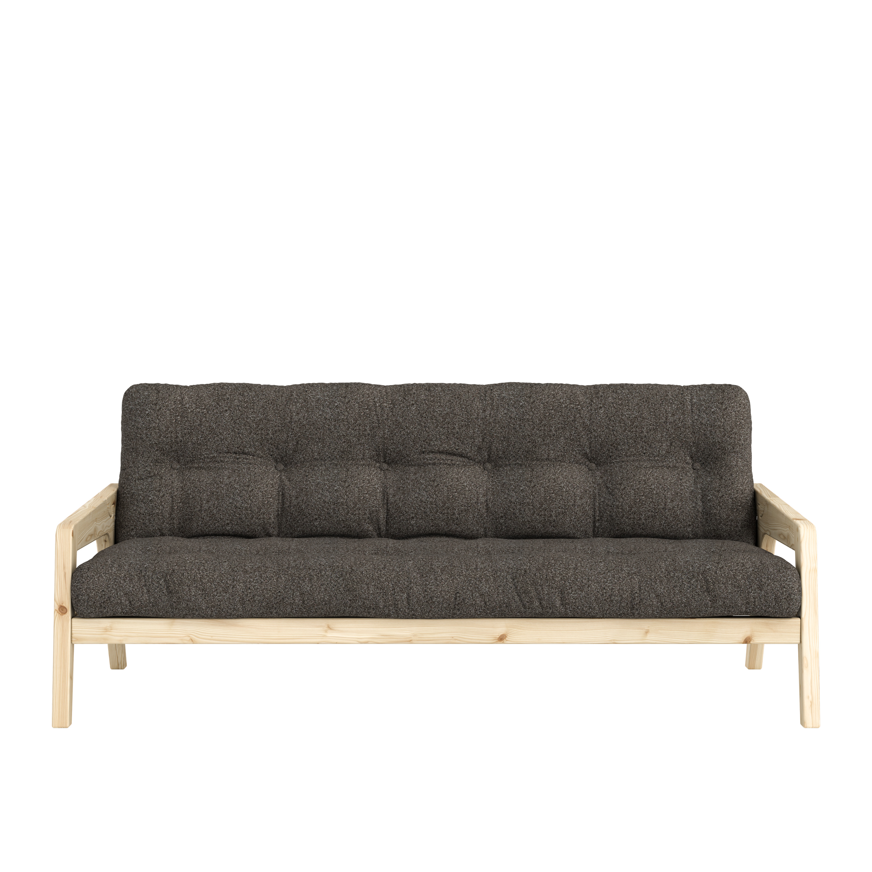Grab Bäddsoffa Clear Lacquered/Mellow Brown 204cm