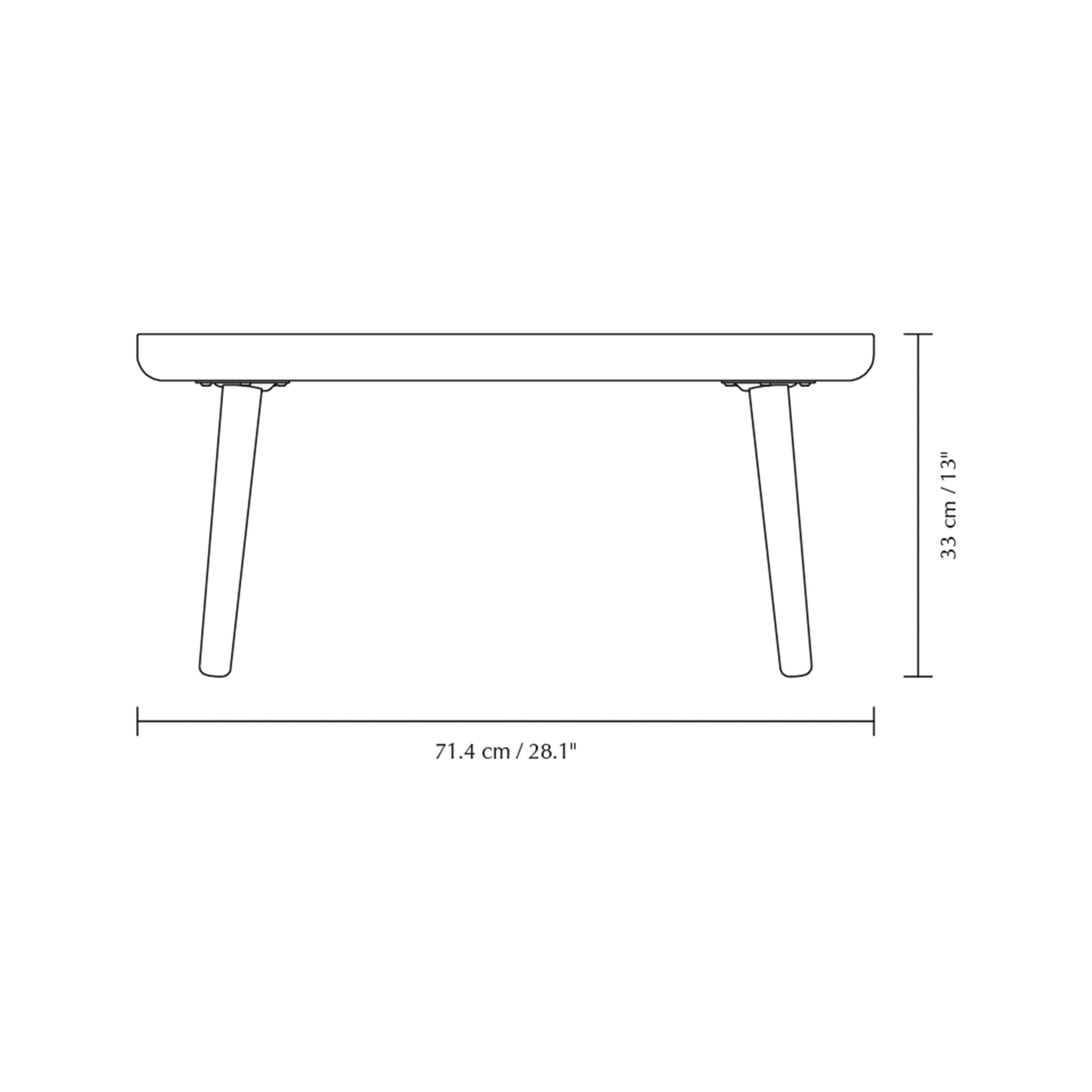 Umage Lounge Soffbord Around Shuffle Oak 71x71