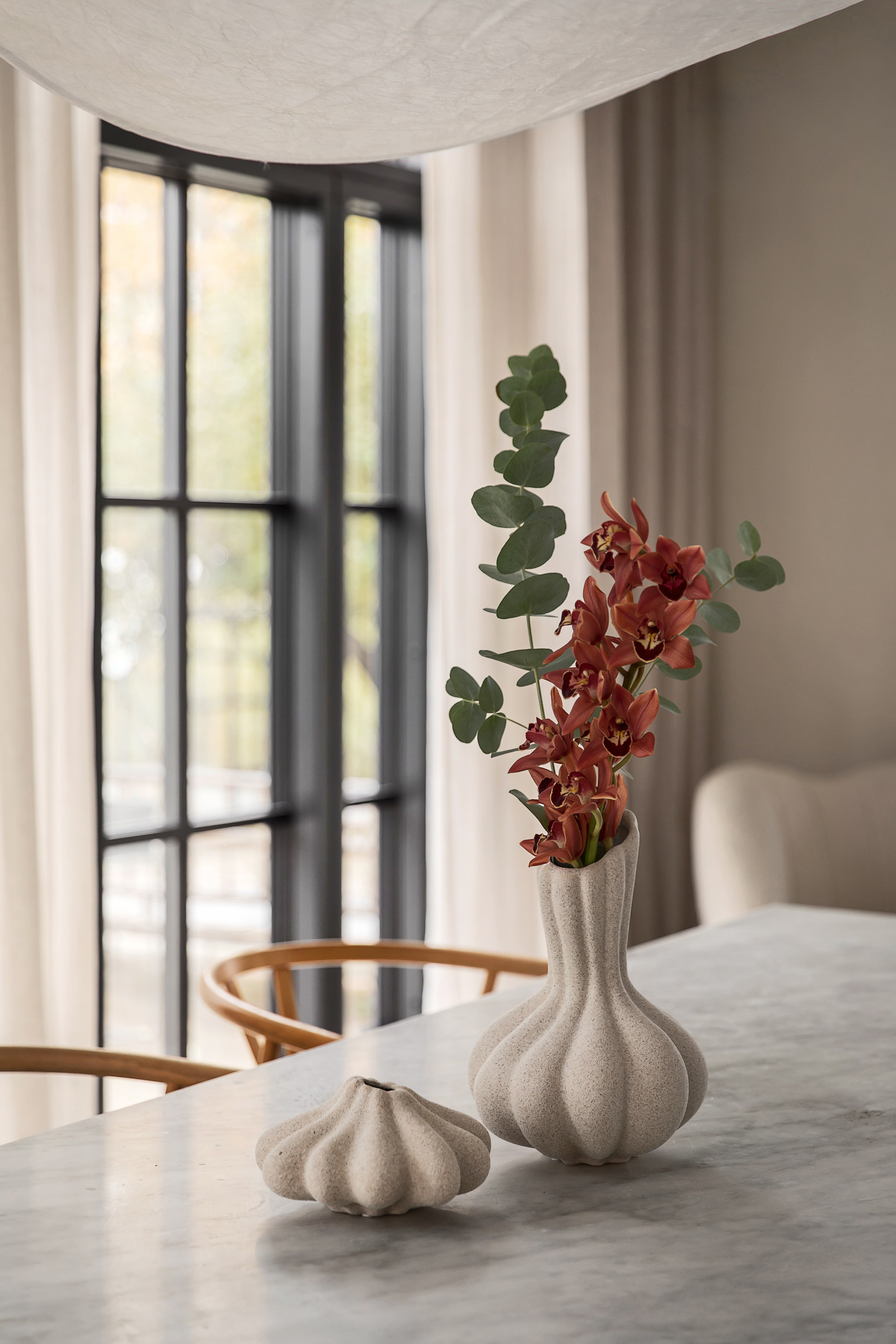 Sleepo Collection Dahlia Vas White Melange 30cm