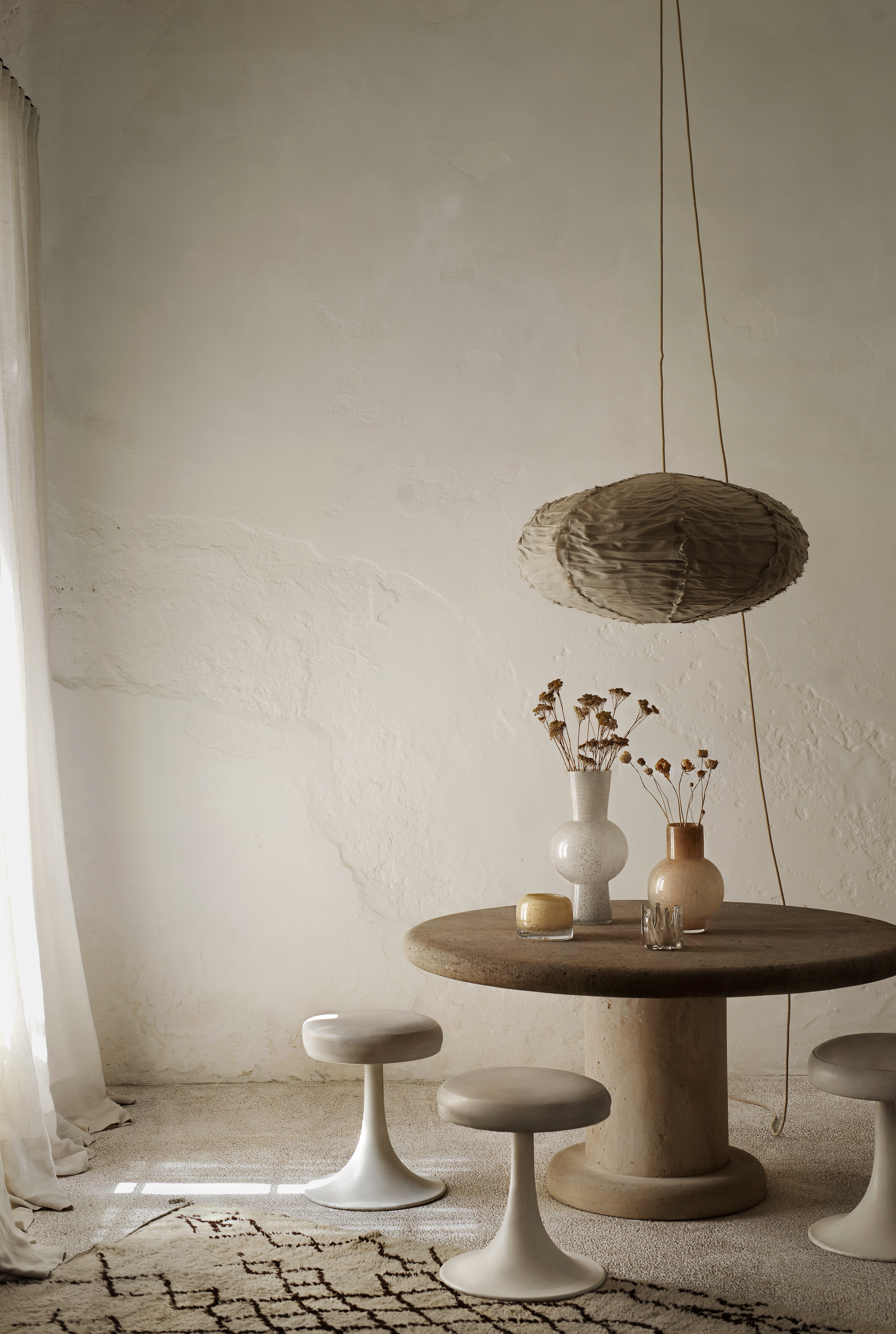 Olsson &amp; Jensen Lino Taklampe Natur Ø80