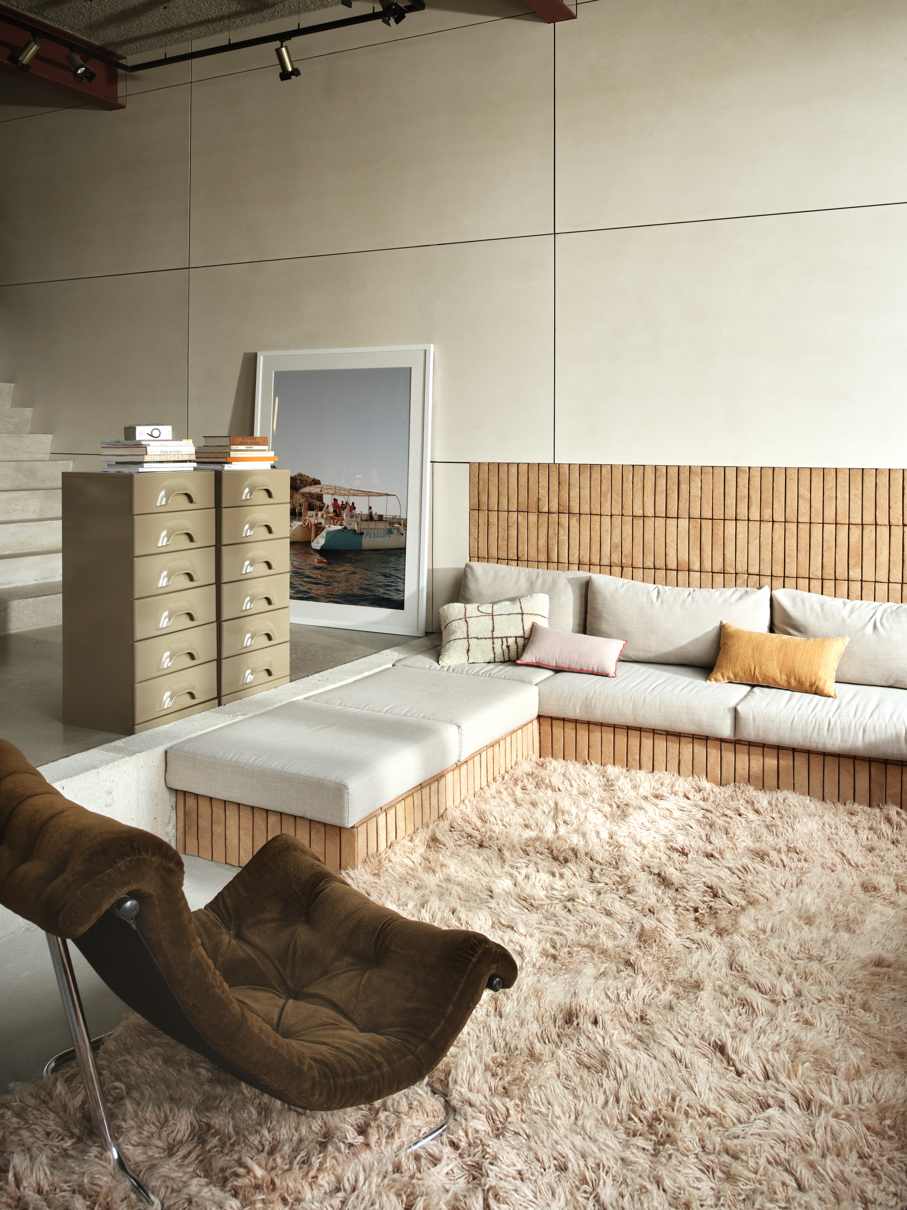 HKliving Linen Prydnadskudde Candyfloss 50x30