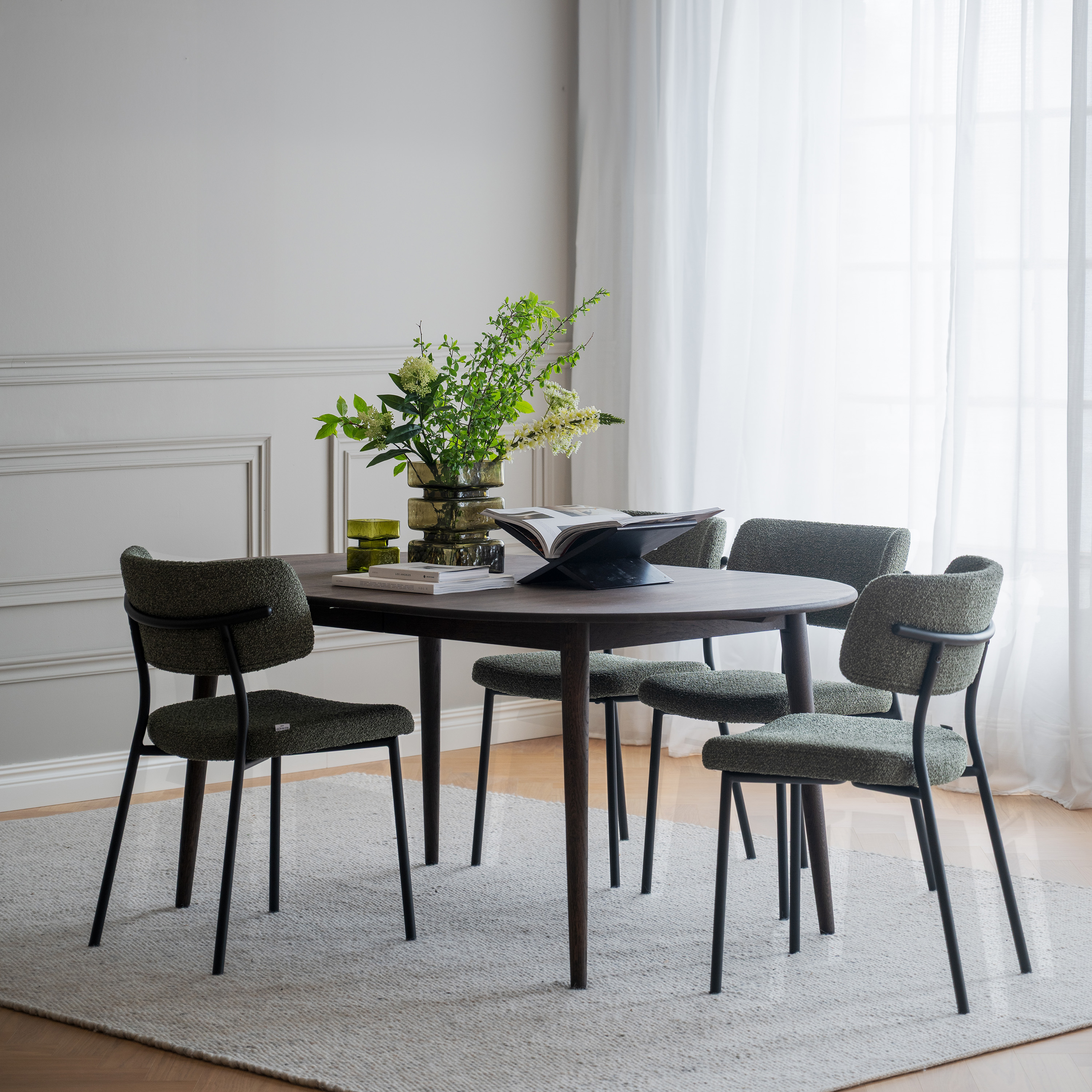 Rowico Home Herbster Matstol Grönt/Svart