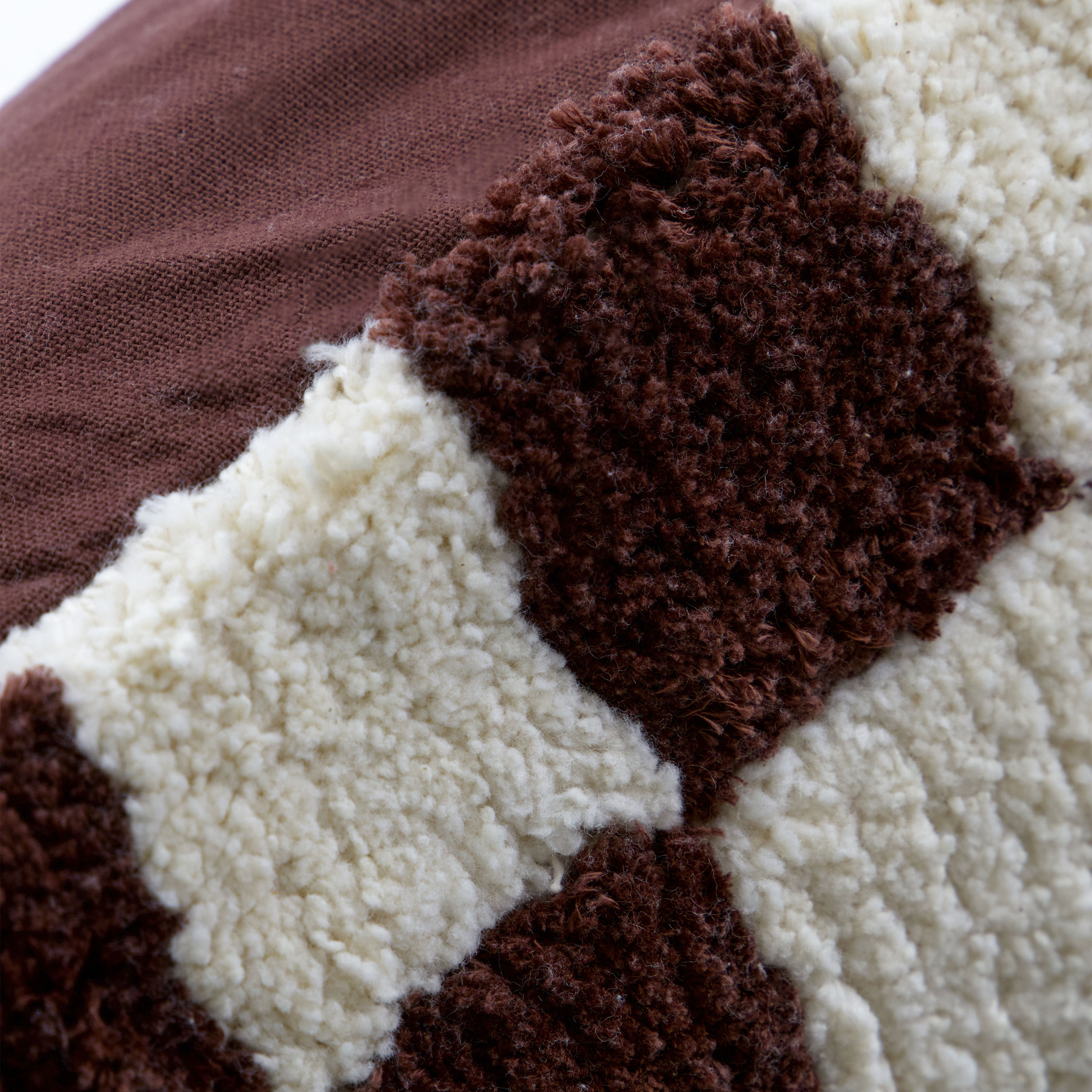 House Doctor Chess Tyynynpäällinen Brown/Off‑white 50x50