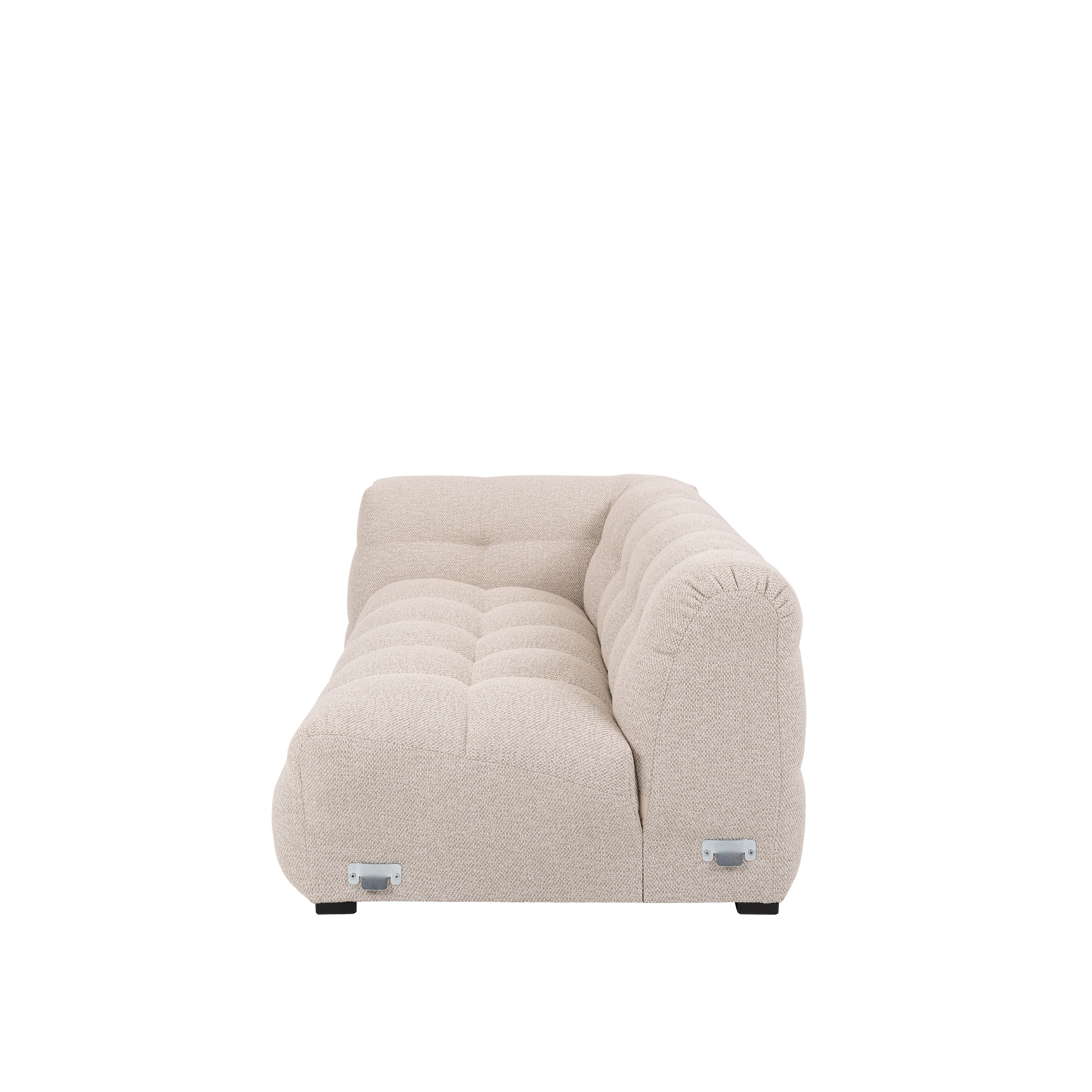 Sleepo Collection Billie 2-sits Soffmodul Vänster Armstöd Beige Bouclé 174cm