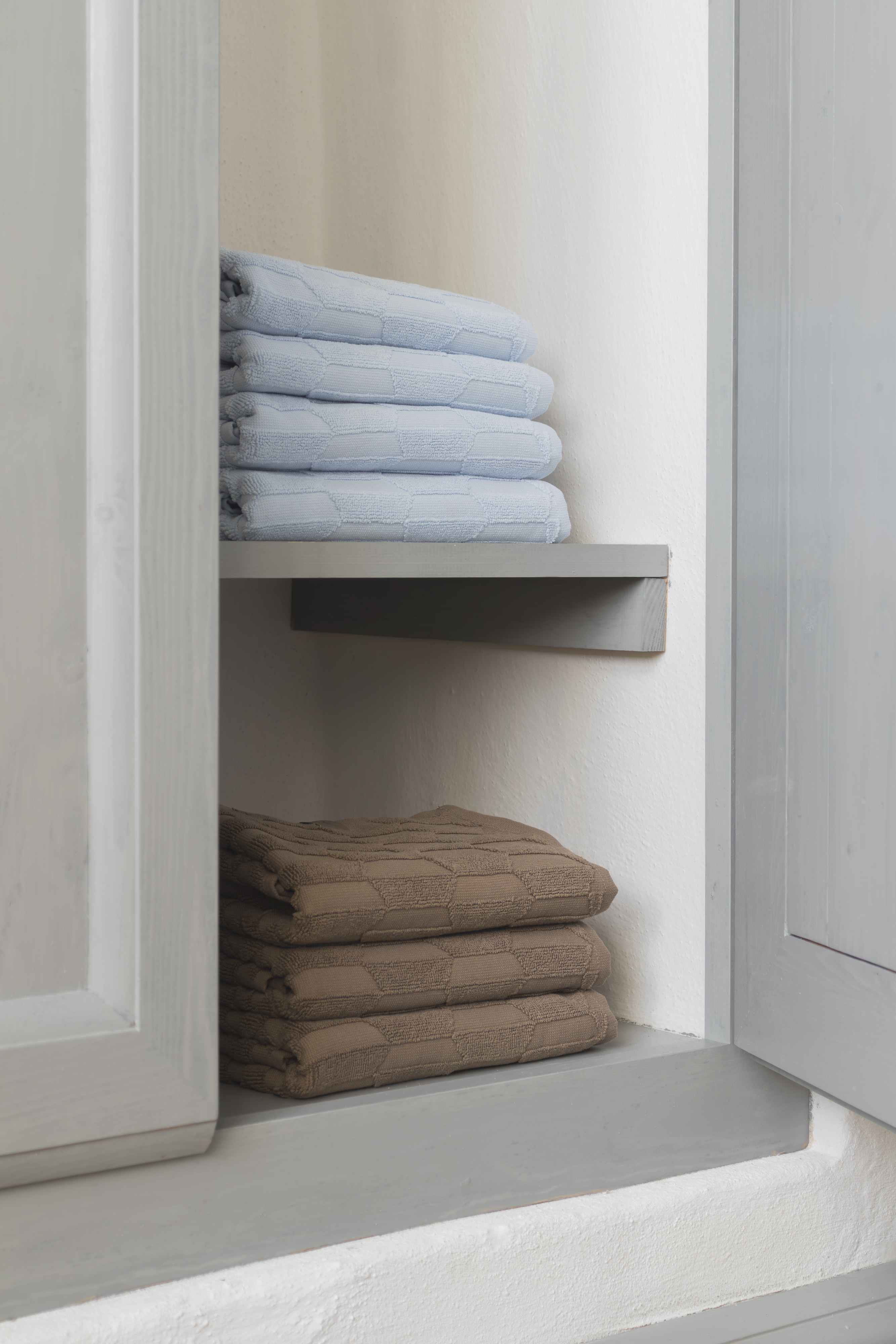 Mette Ditmer Geo Handtuch Nougat 70x133