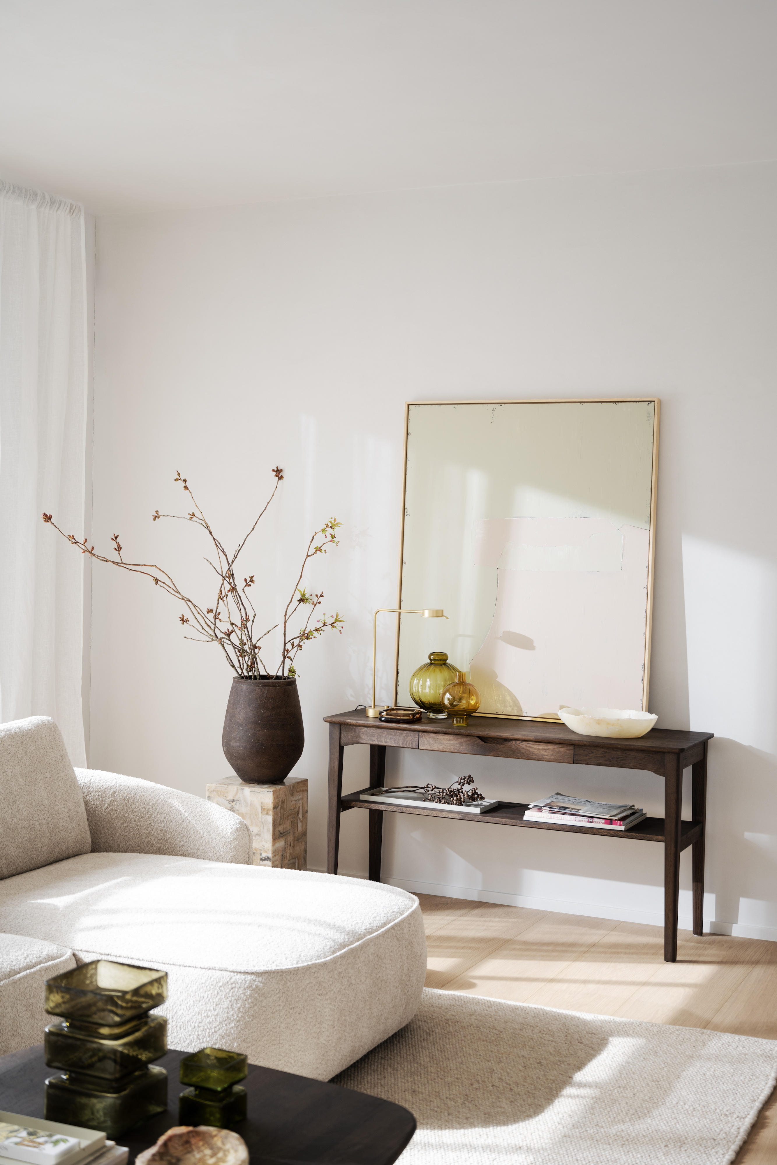 Rowico Home Norris 4-sits Soffa Schäslong Höger Ljusbeige 319cm