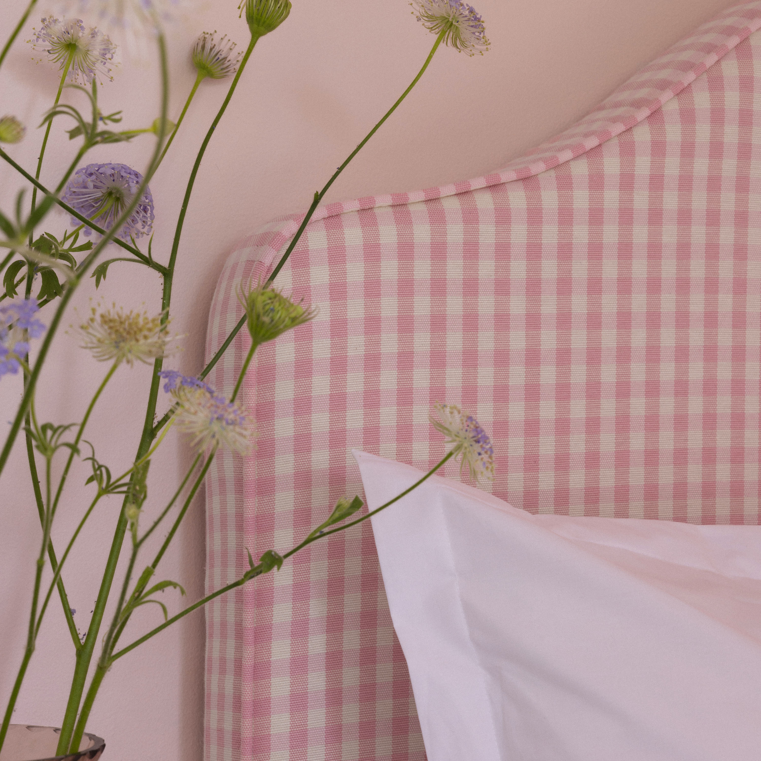 Mille Notti - Carlita Sänggavel Laura Check Piccolo Pink 140cm - Rosa