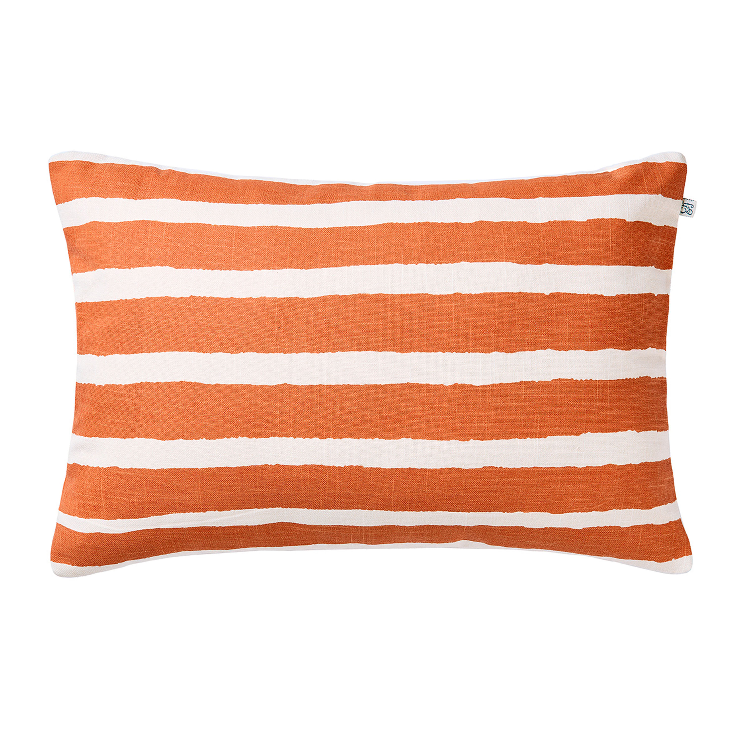 Block Stripe Outdoor Pyntepute Apricot Orange/Off White 40x60