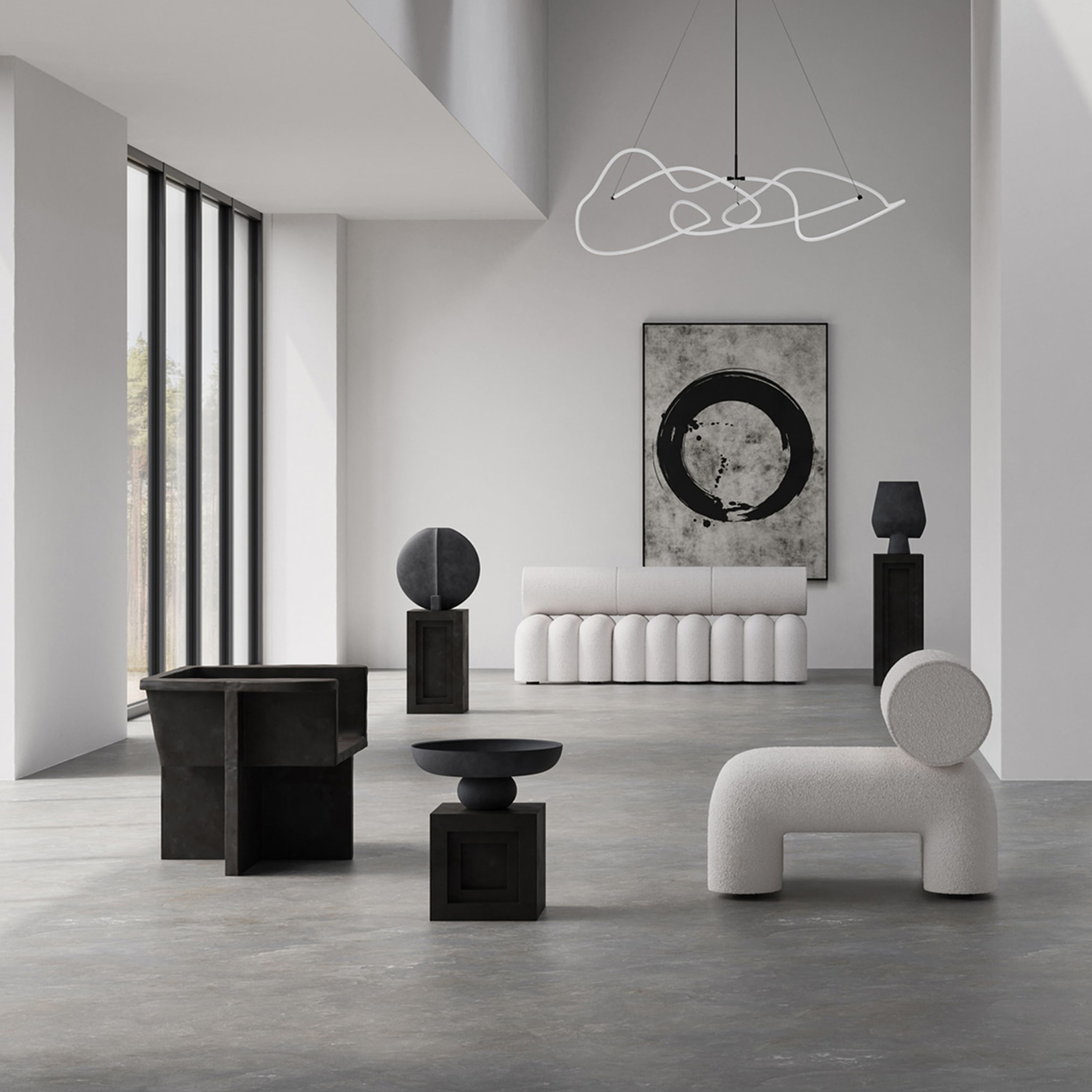 101 Copenhagen Guggenheim Vase Svart Stor