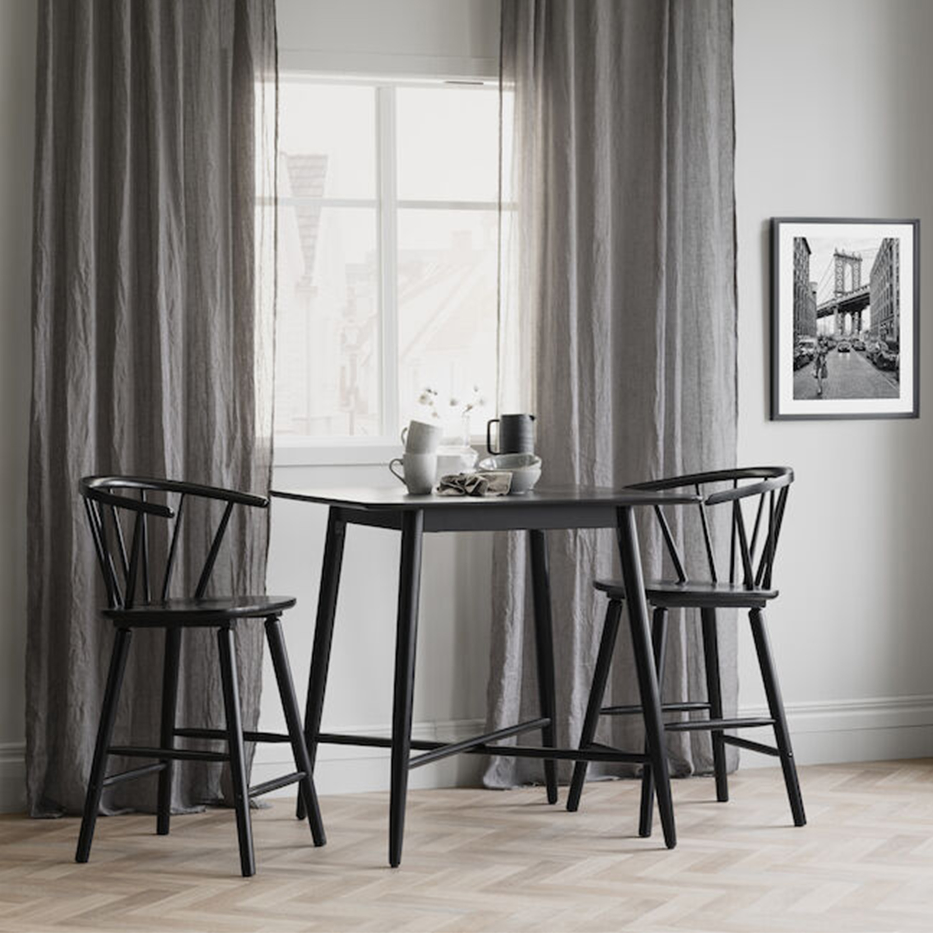 Rowico Home Carmen Barstol Svart