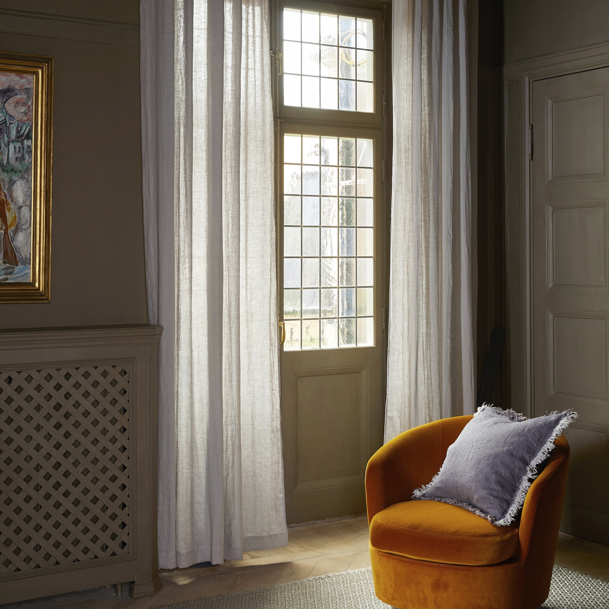 Himla Skylight Gardinlengde Lin Hvit 280x290