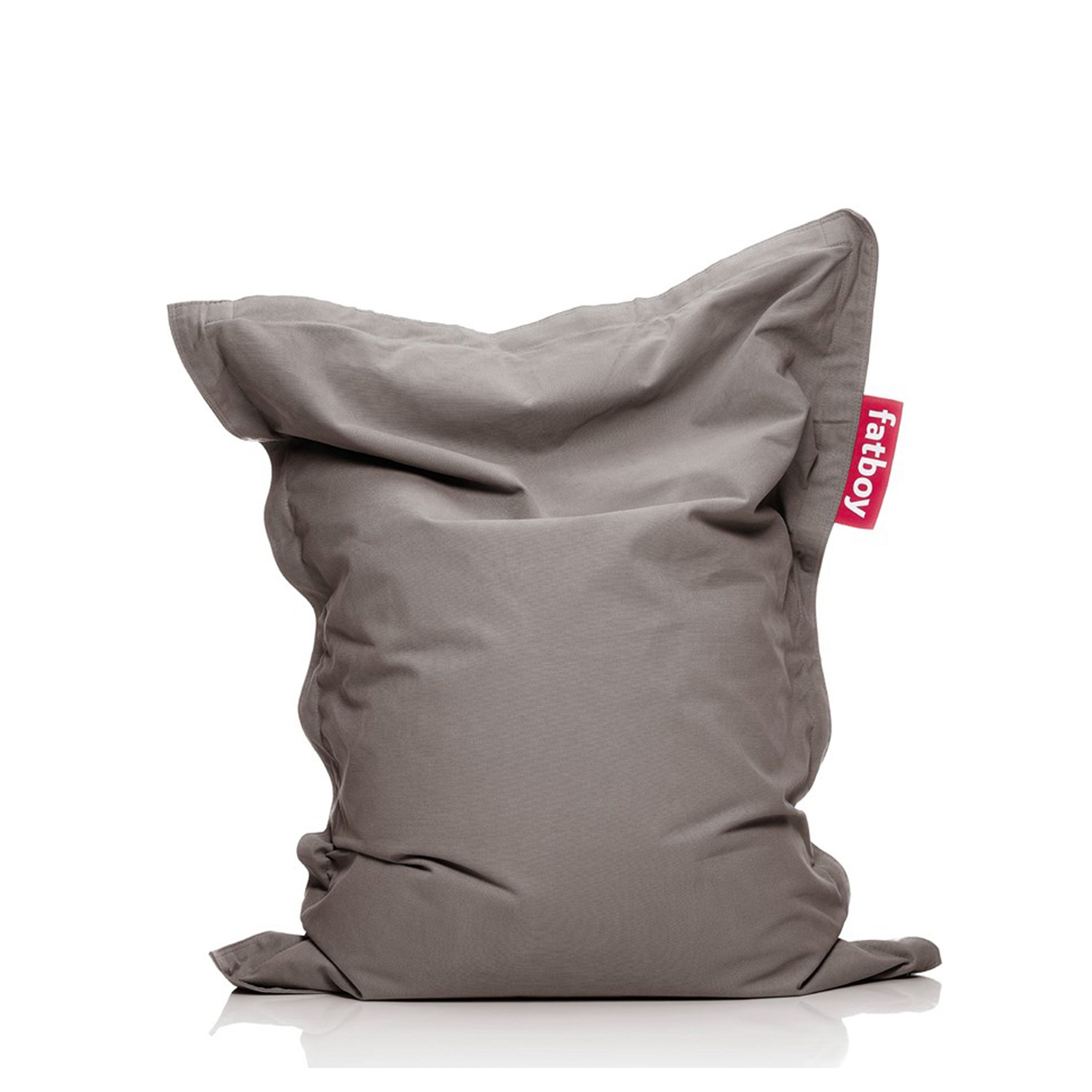 Fatboy - Junior Stonewashed Puffi Taupe Musta - 100% bomull - Lasten sohvat ja nojatuolit