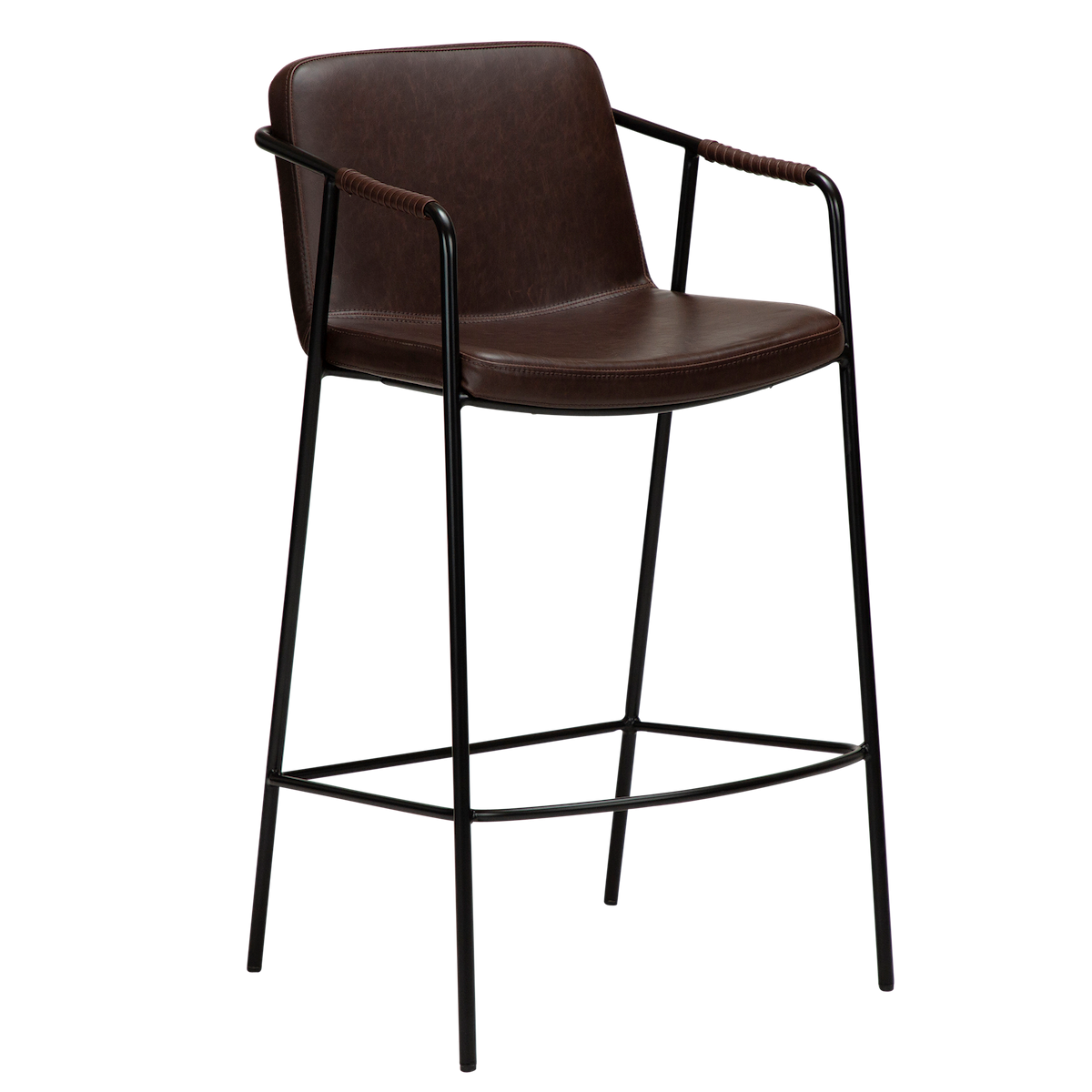 Dan Form - Boto Barhocker Kunstleder Cocoa 68cm - Braun