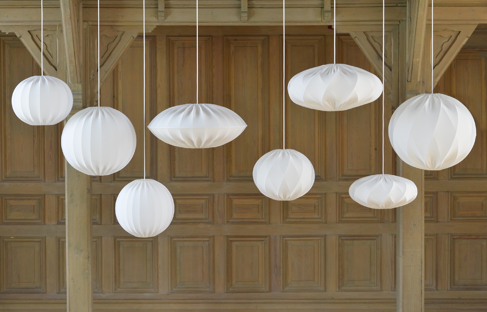 Hallbergs Belysning GLOB Lampskärm Stretch Vit Lyx Ø50