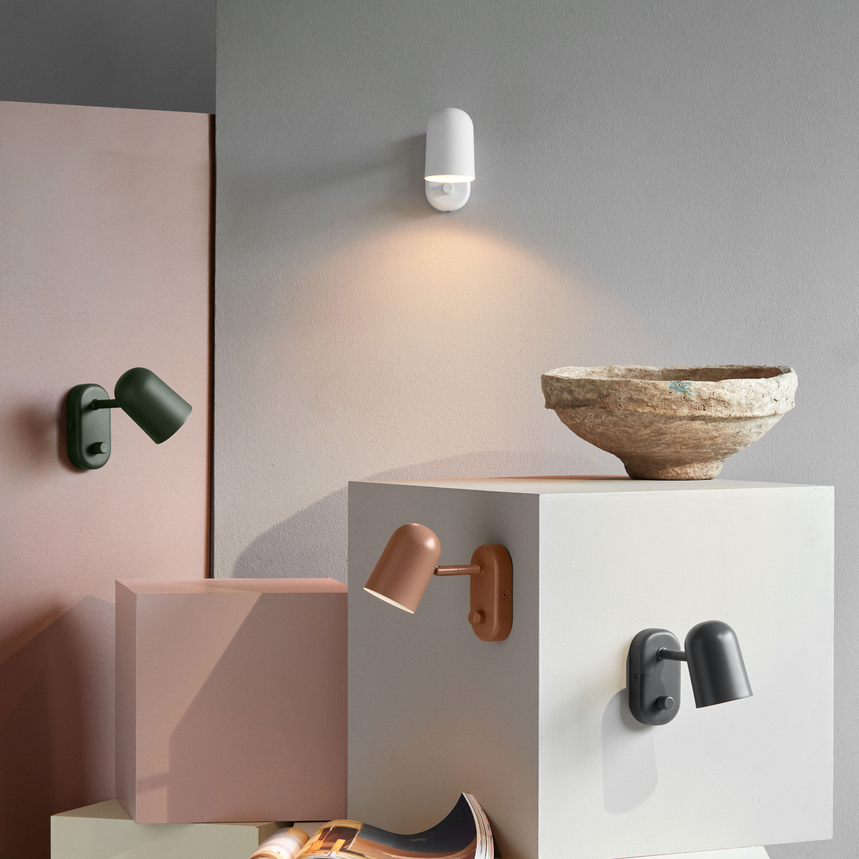 Northern Buddy Vegglampe Dark Grey