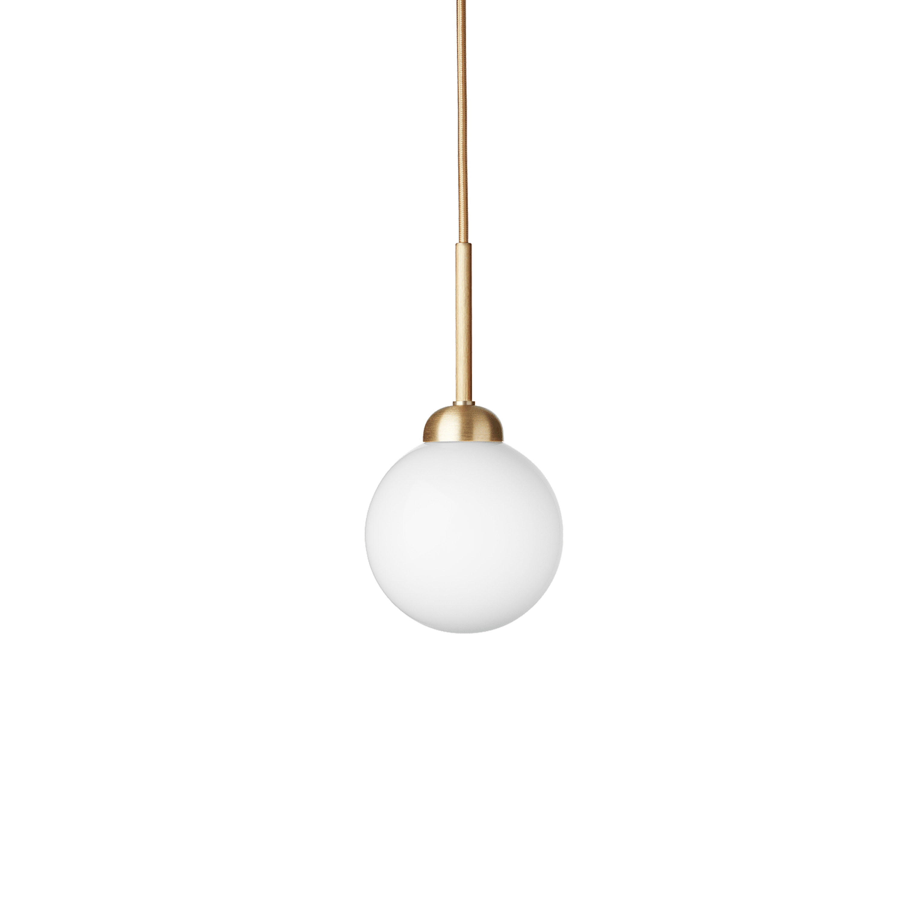 Apiales 1 Taklampa Brushed Brass/Opal