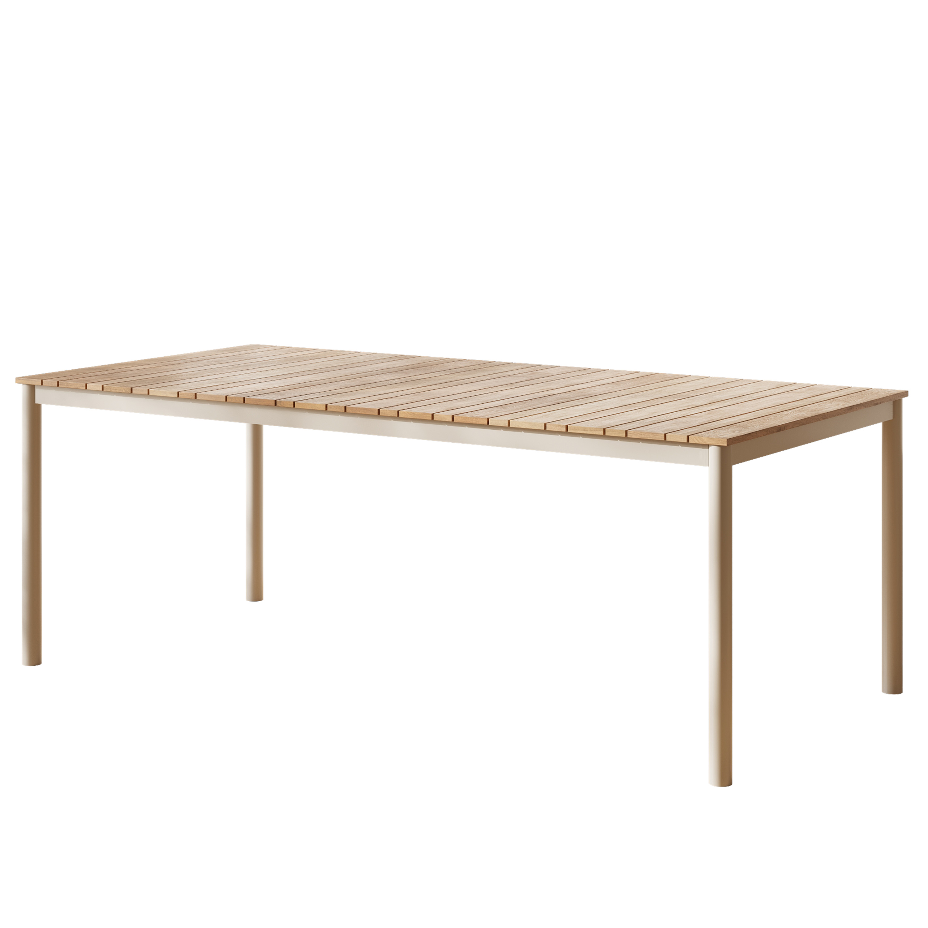Cinas - Mood Nova Matbord Sandy Grey/Teak 219x100 - Beige