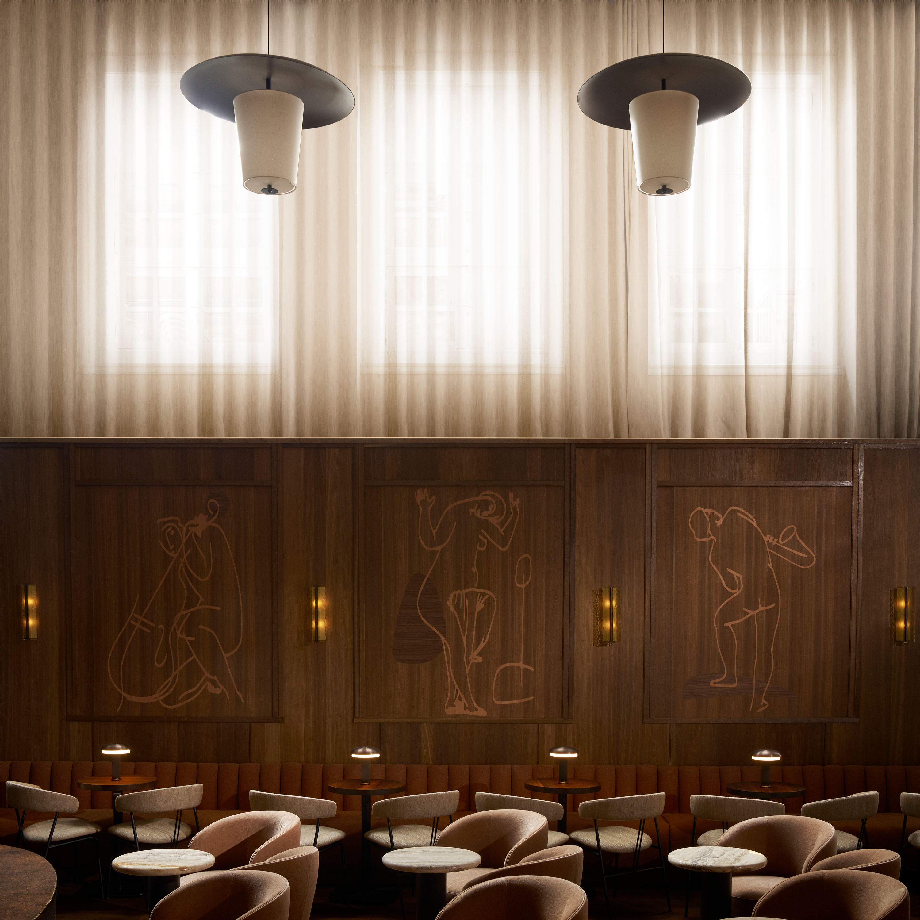 LYFA Toton Taklampe Bronse 100 cm