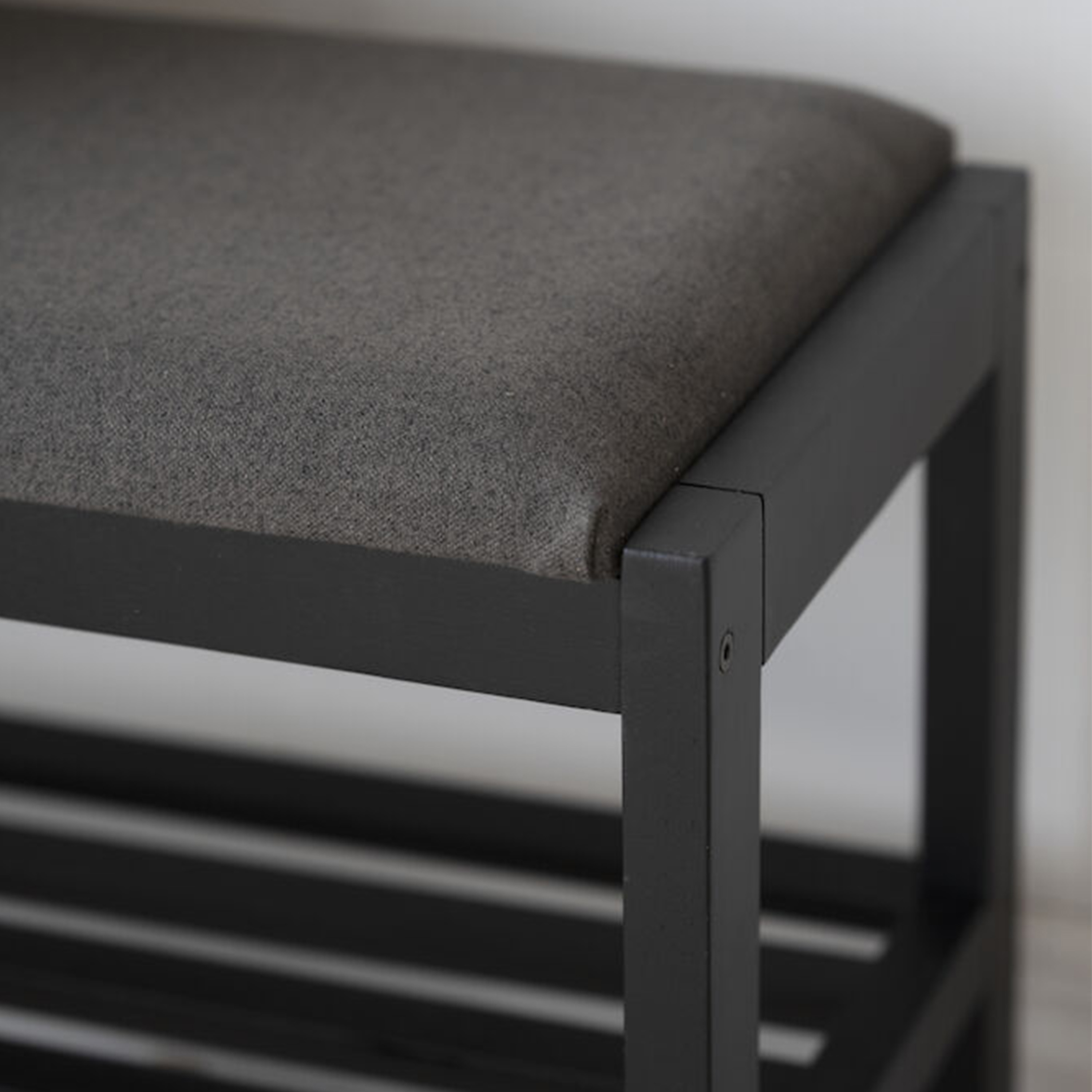 Rowico Home Confetti Skoställ/Sittbänk Svart/Mörkgrå