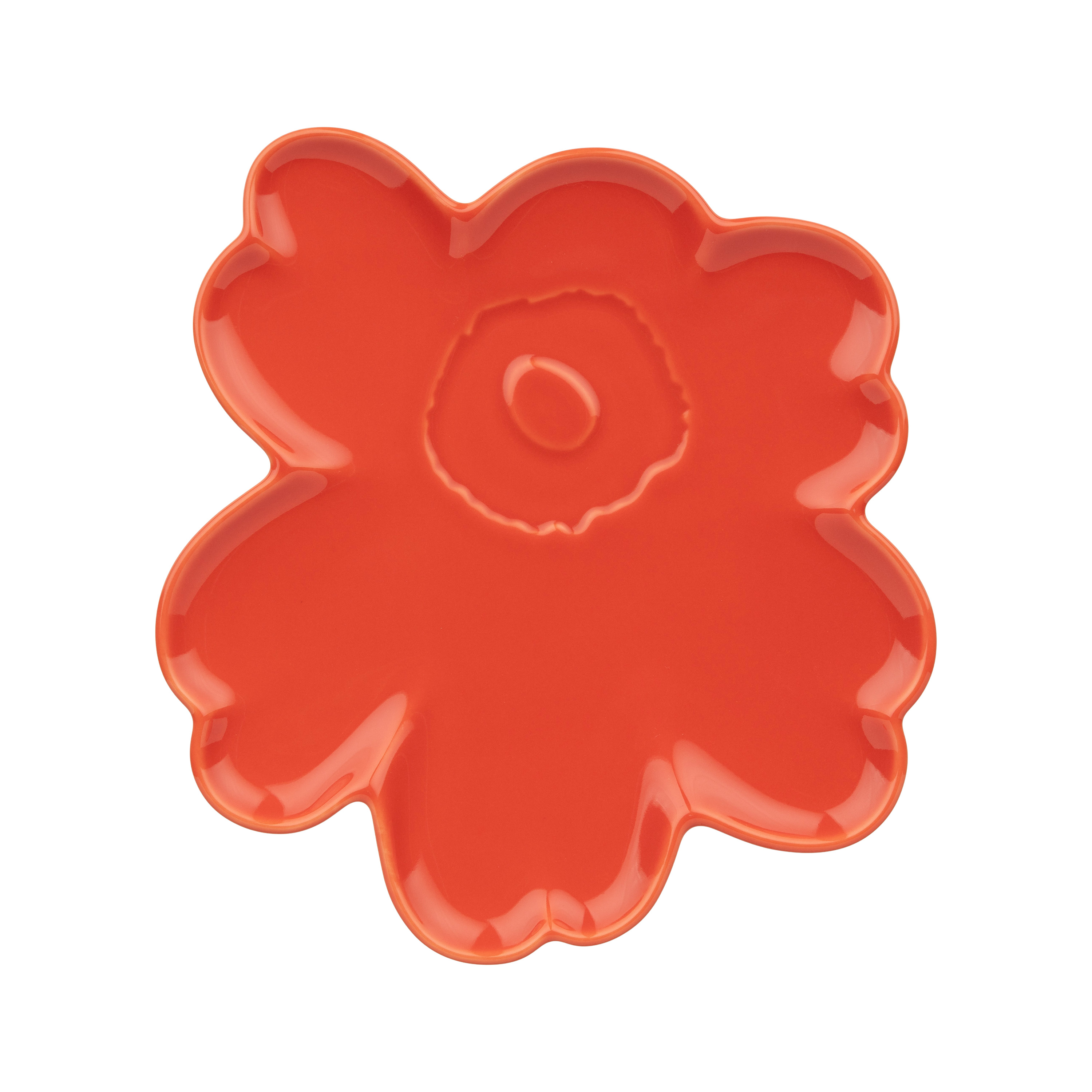 Unikko Shape Assiett Oransje Rød 20cm