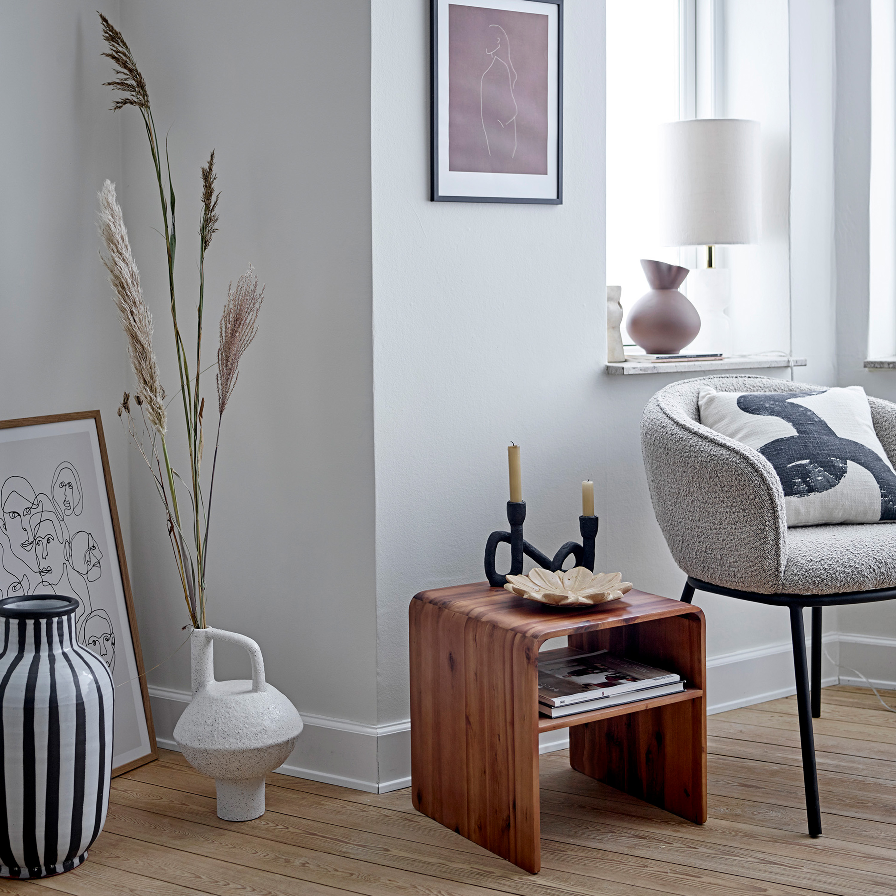 Bloomingville Cortone Dining Chair Grey