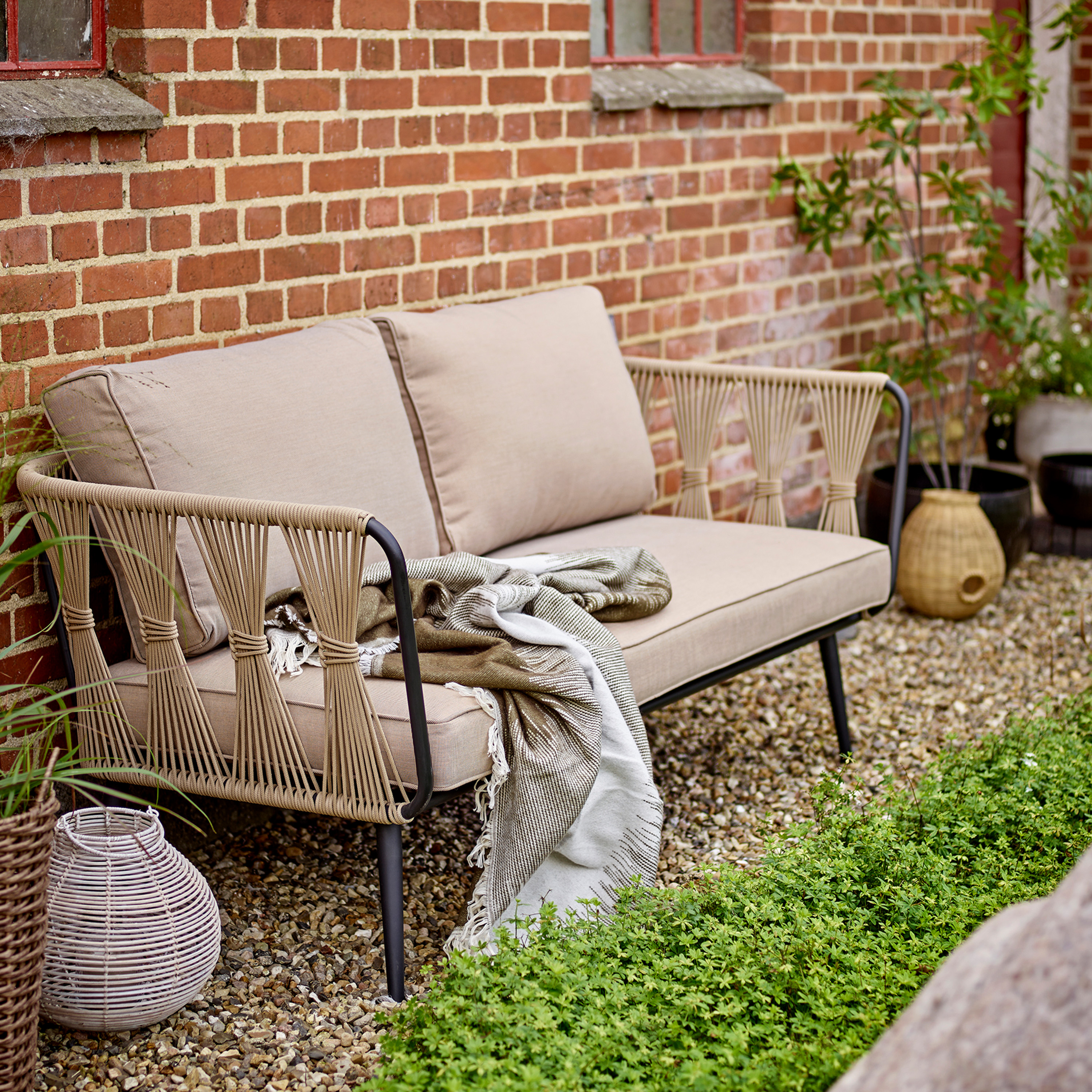 Bloomingville Pavone Loungesoffa Brun 174cm