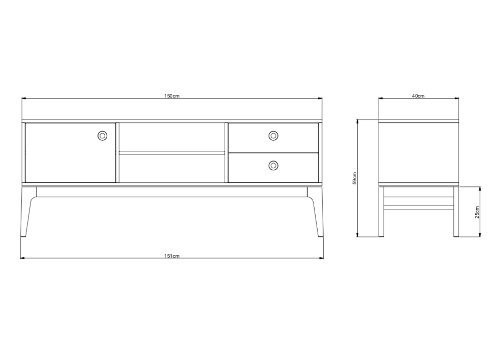 Mavis Höllviken TV-bänk 150cm