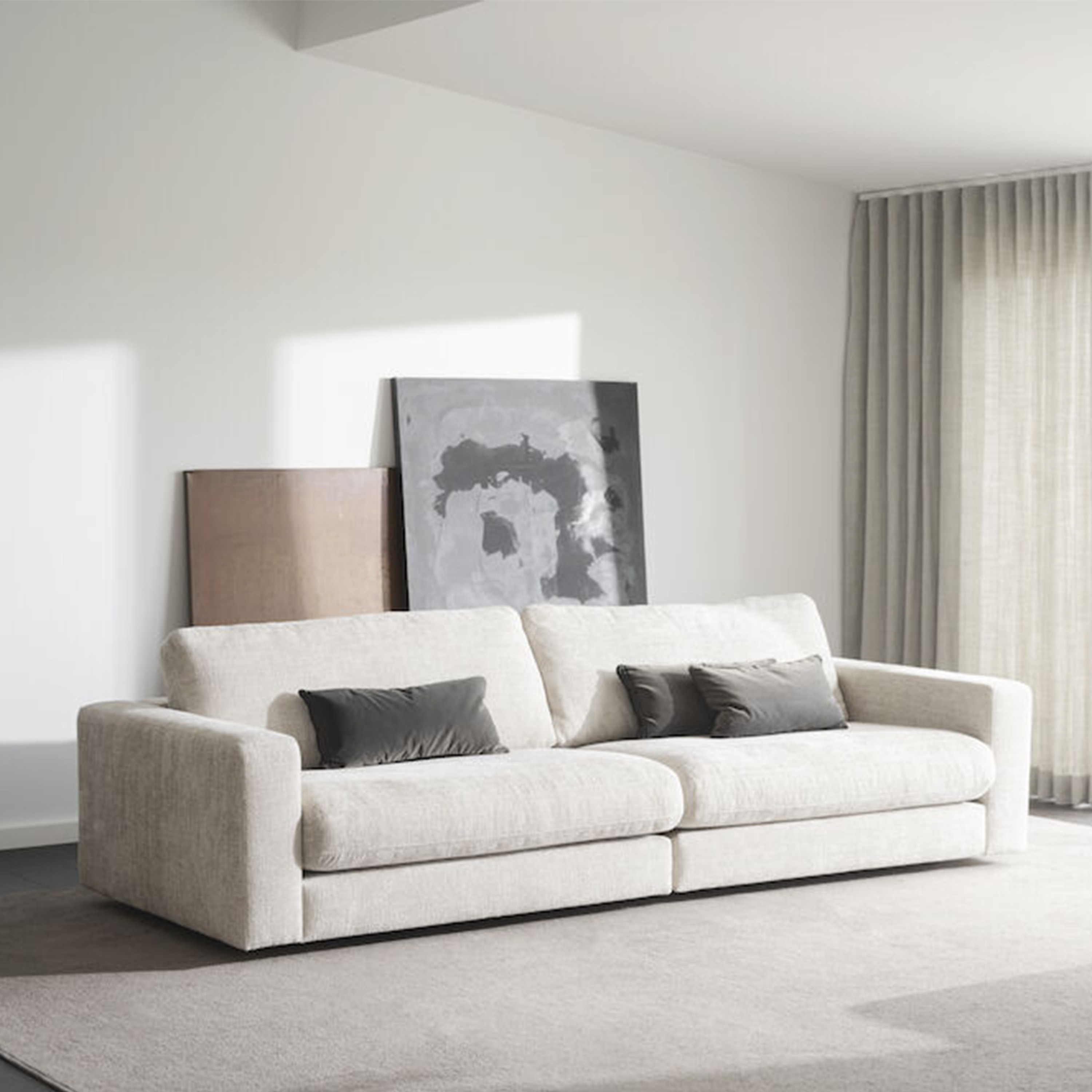 Rowico Home Duncan 3-sits Soffa Ljusgrå