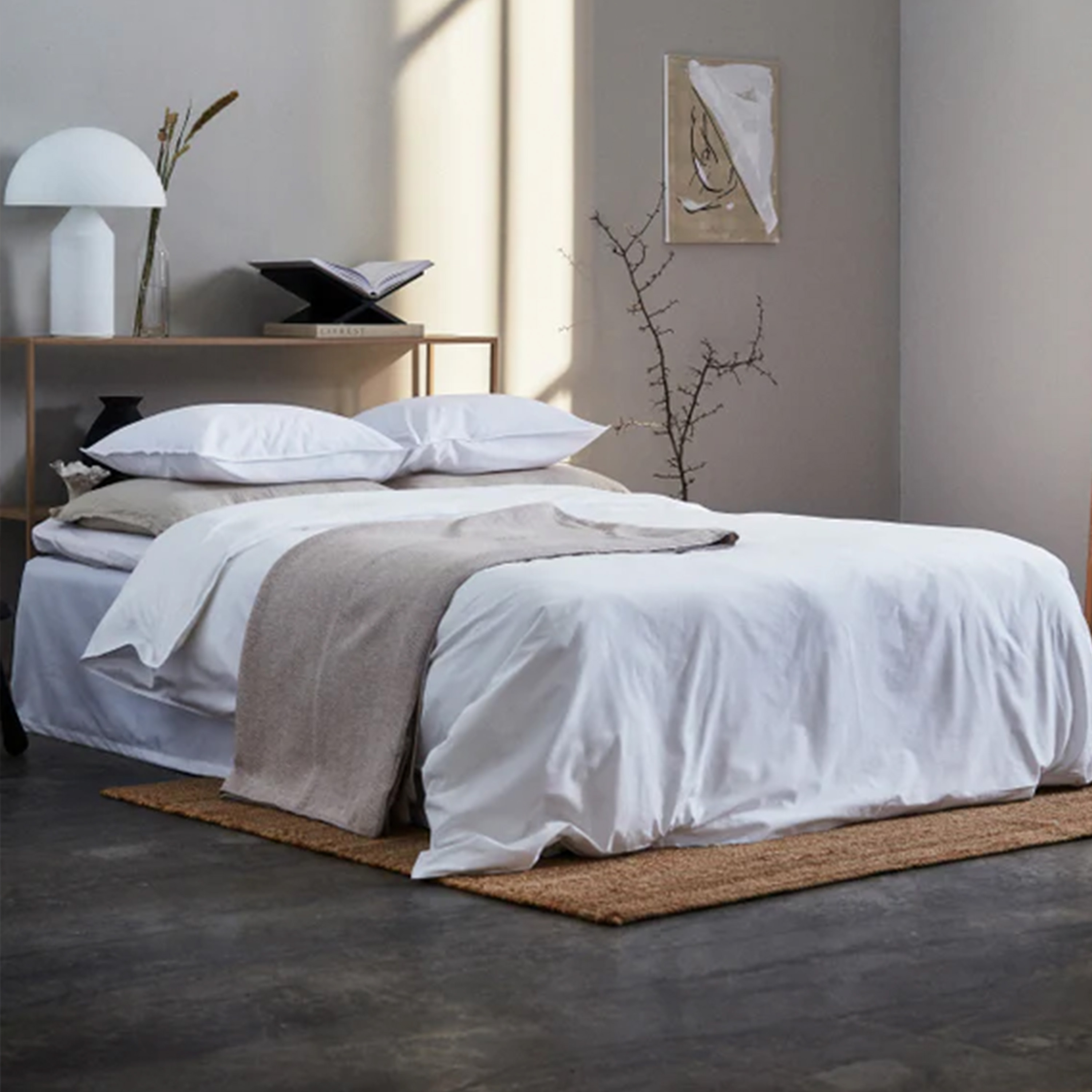 Read the Label Satin Påslakan White Dubbel