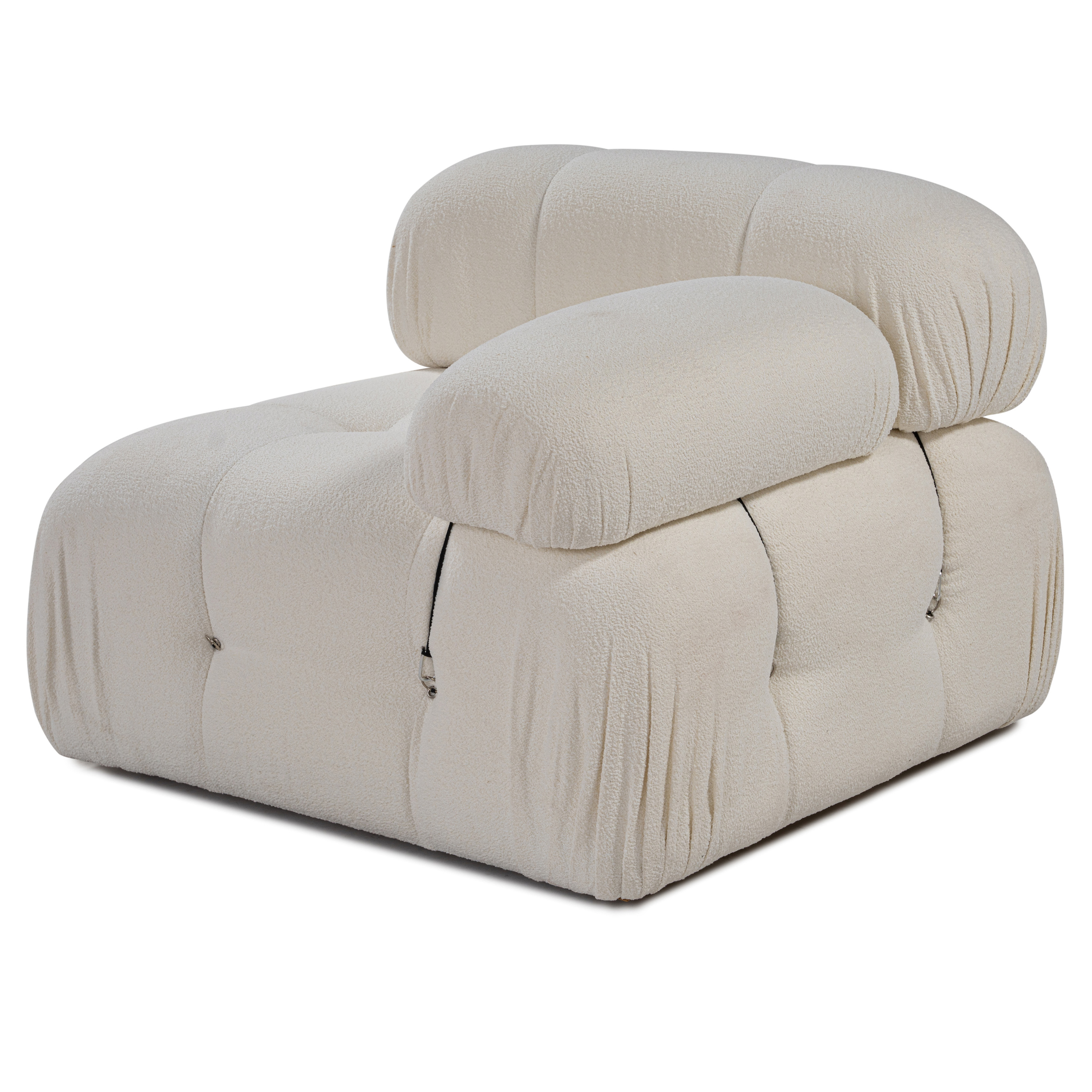 Sleepo Collection Blanca Høyremodul White Bouclé