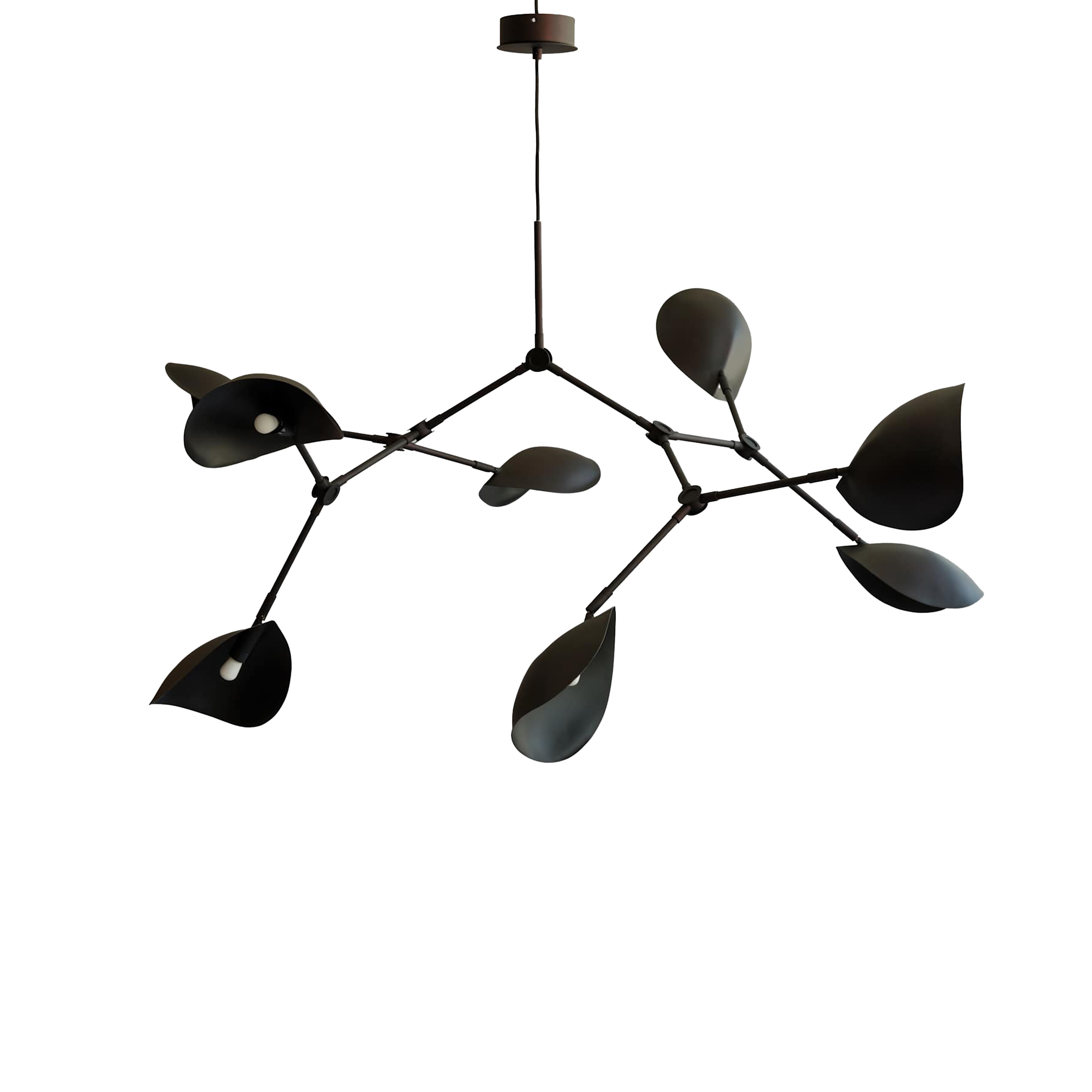 101 Copenhagen - Stingray Taklampa Burned Black 152cm - Svart