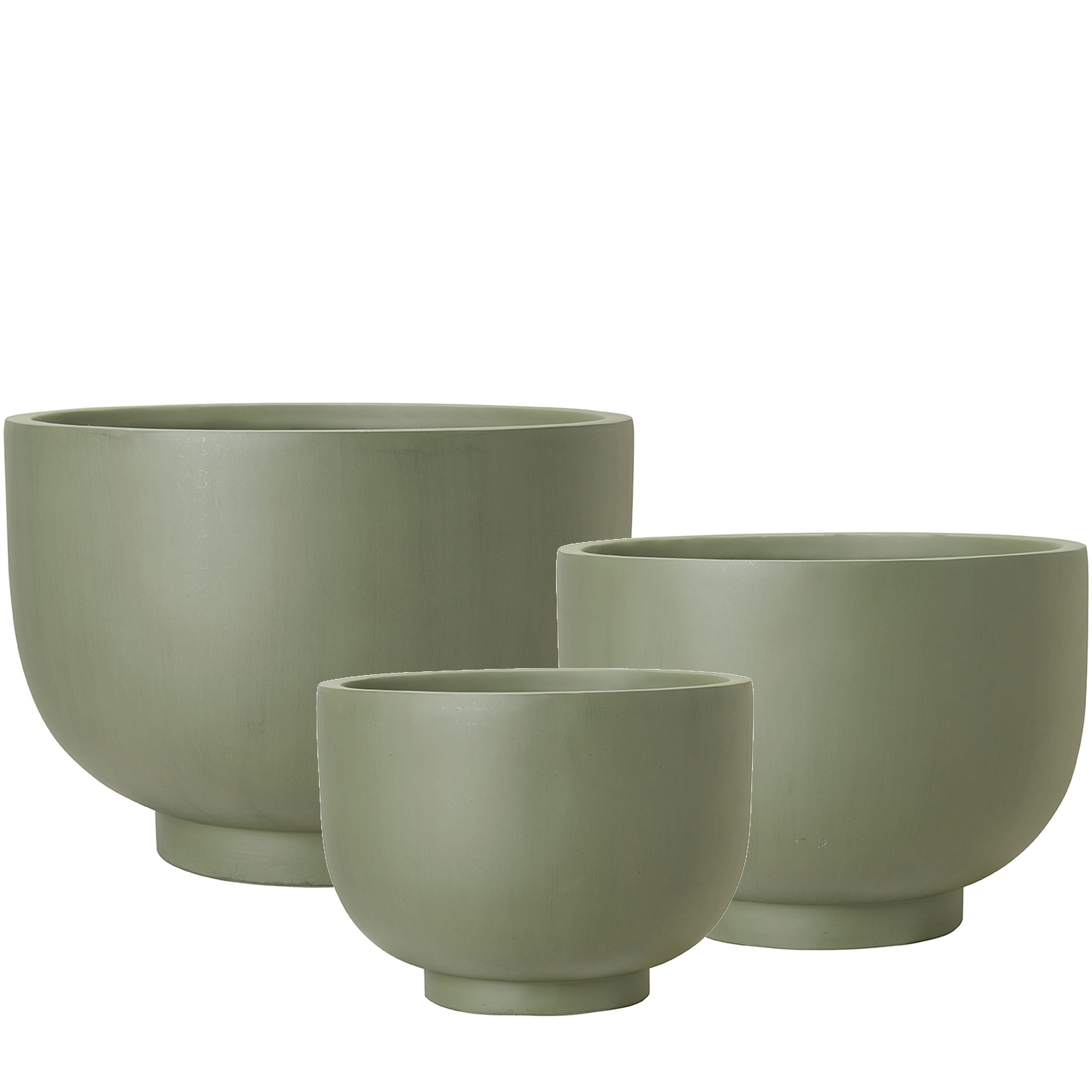 Malin Kruka Grön Låg 3-pack