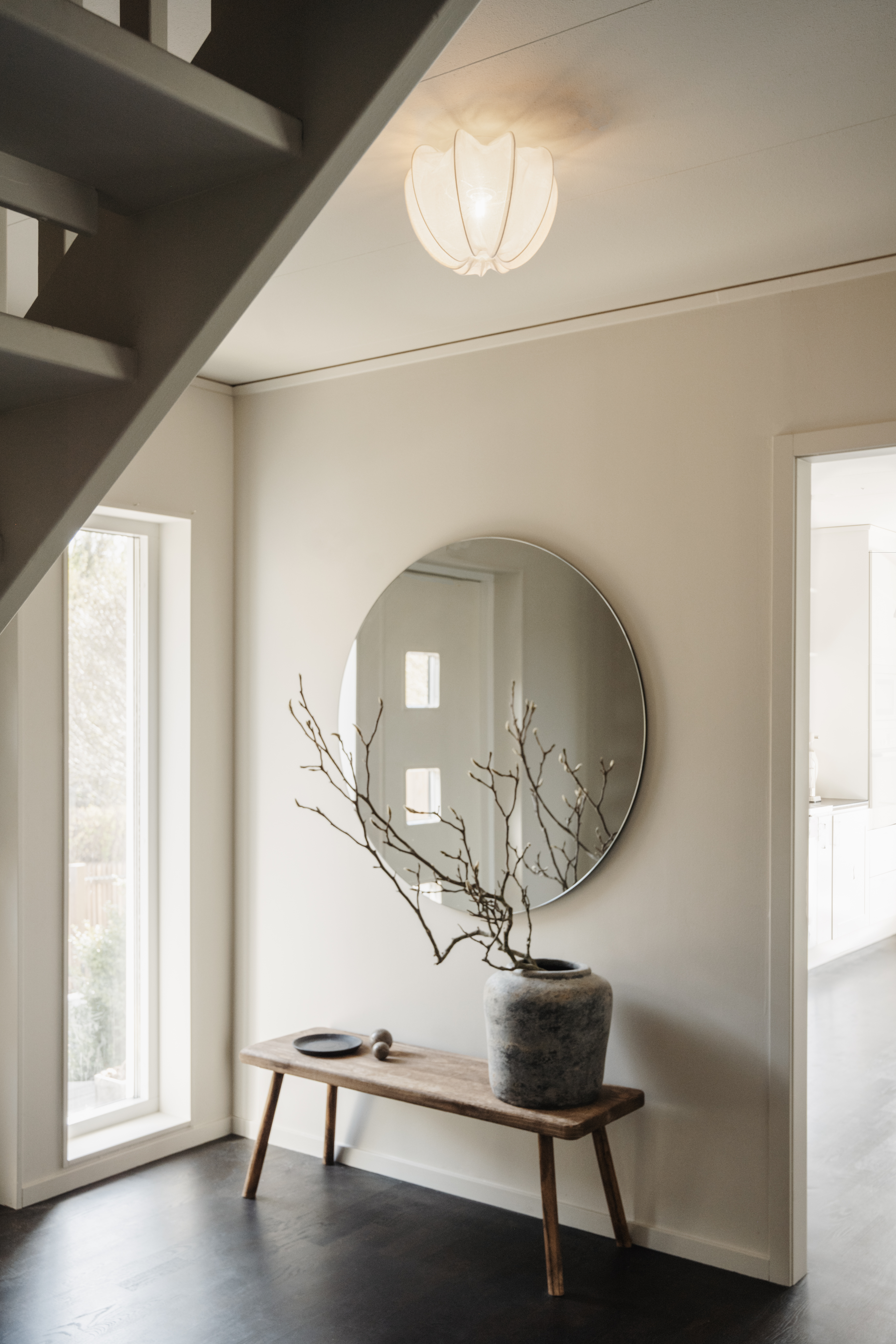 Watt &amp; Veke Anna Deckenleuchte Leinen Weiß Mini