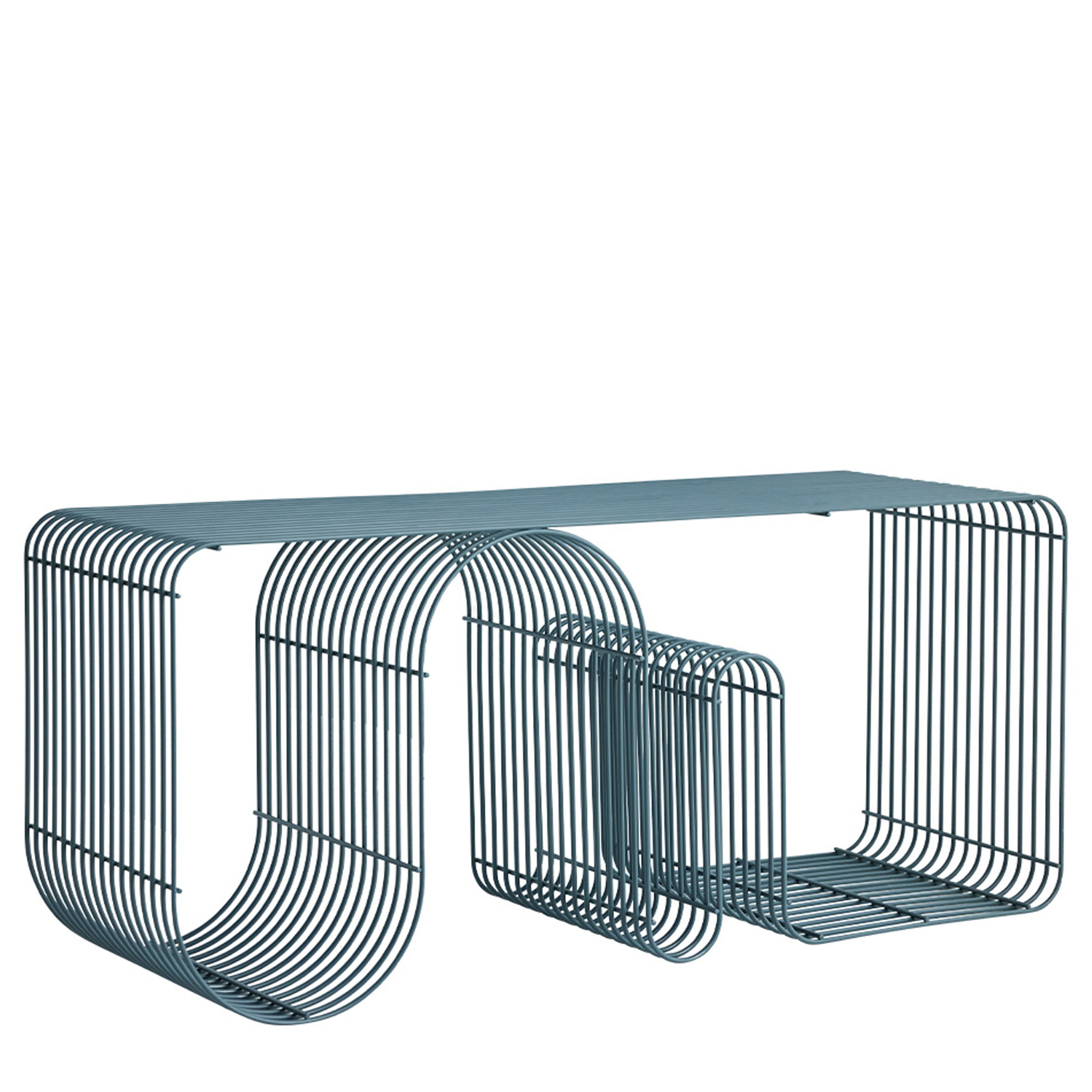 Curva Bank Dusty Blue